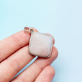 Rose Quartz Pyramid Pendant - 2cm