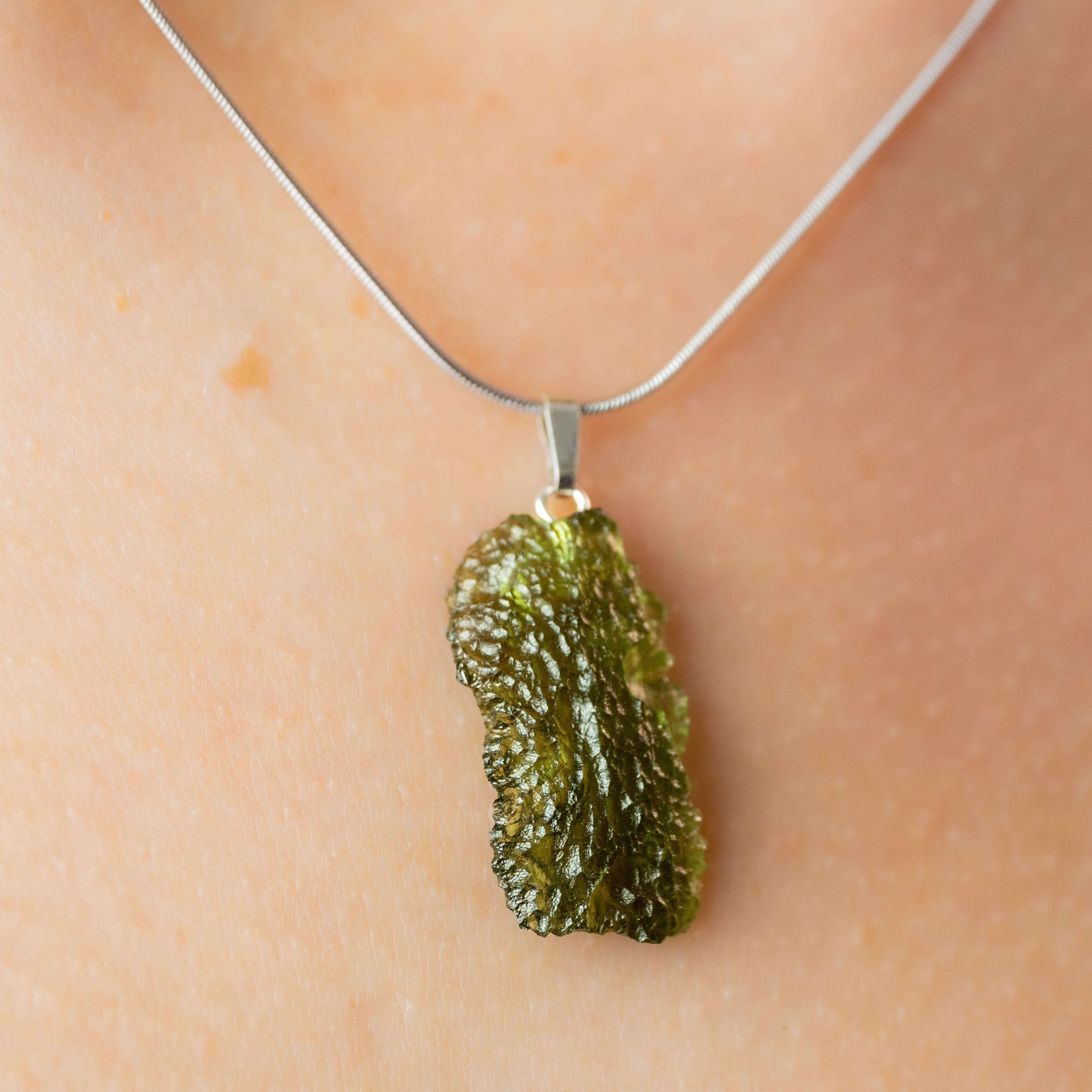 Moldavite Pendant - 2.23g/2.6cm (F)
