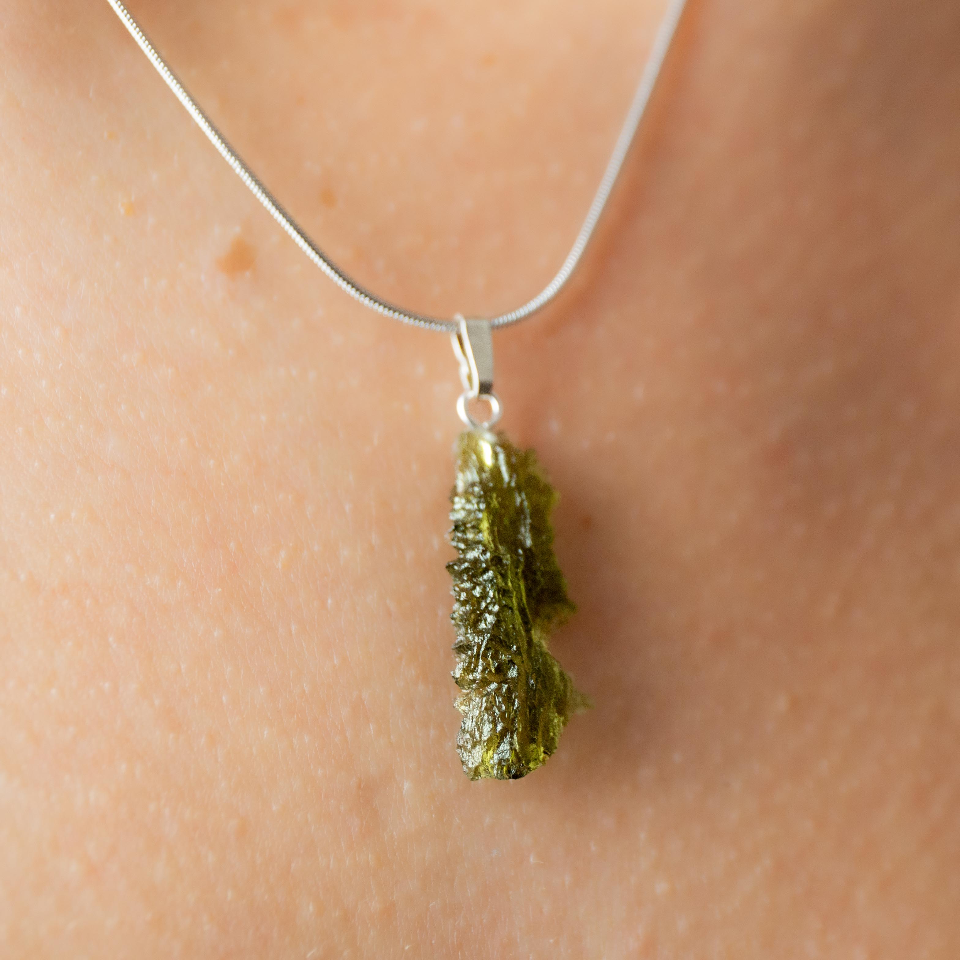 Moldavite Pendant - 1.16g/2.5cm (J)