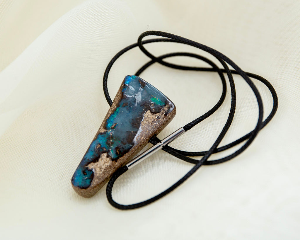 Boulder Opal 6.7g with Small Nylon Necklace 47cm