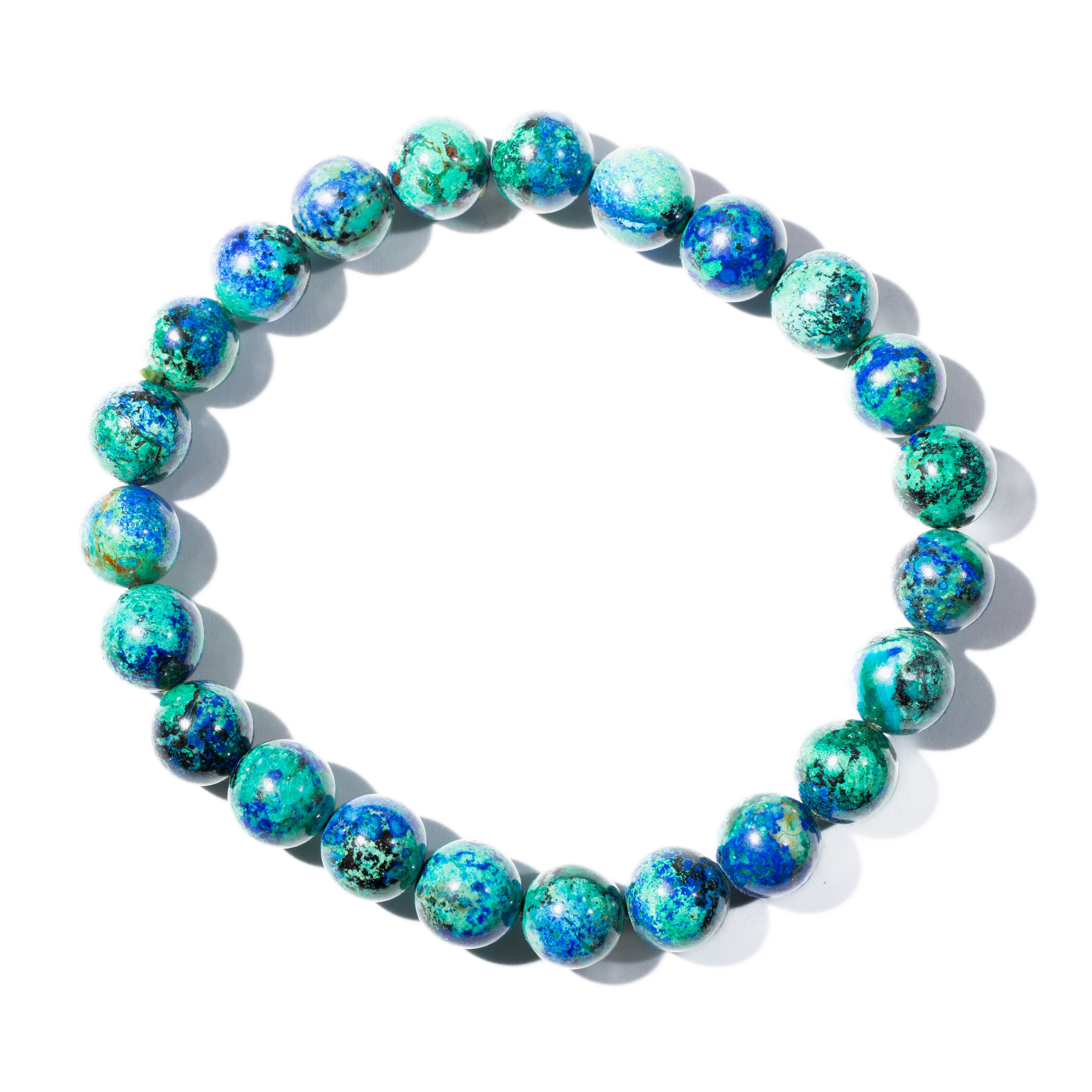 Azurit-Malachit karkötő - 8mm PMB084