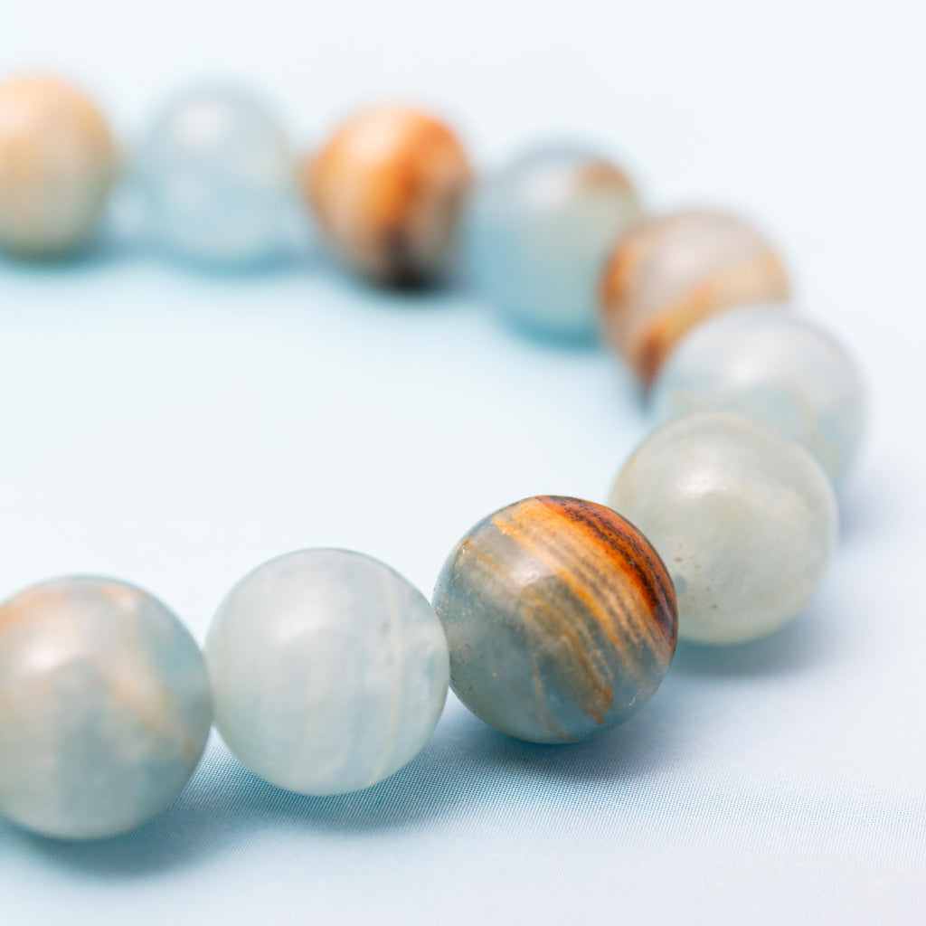 Blue Aragonite Bracelet - 10mm/17cm