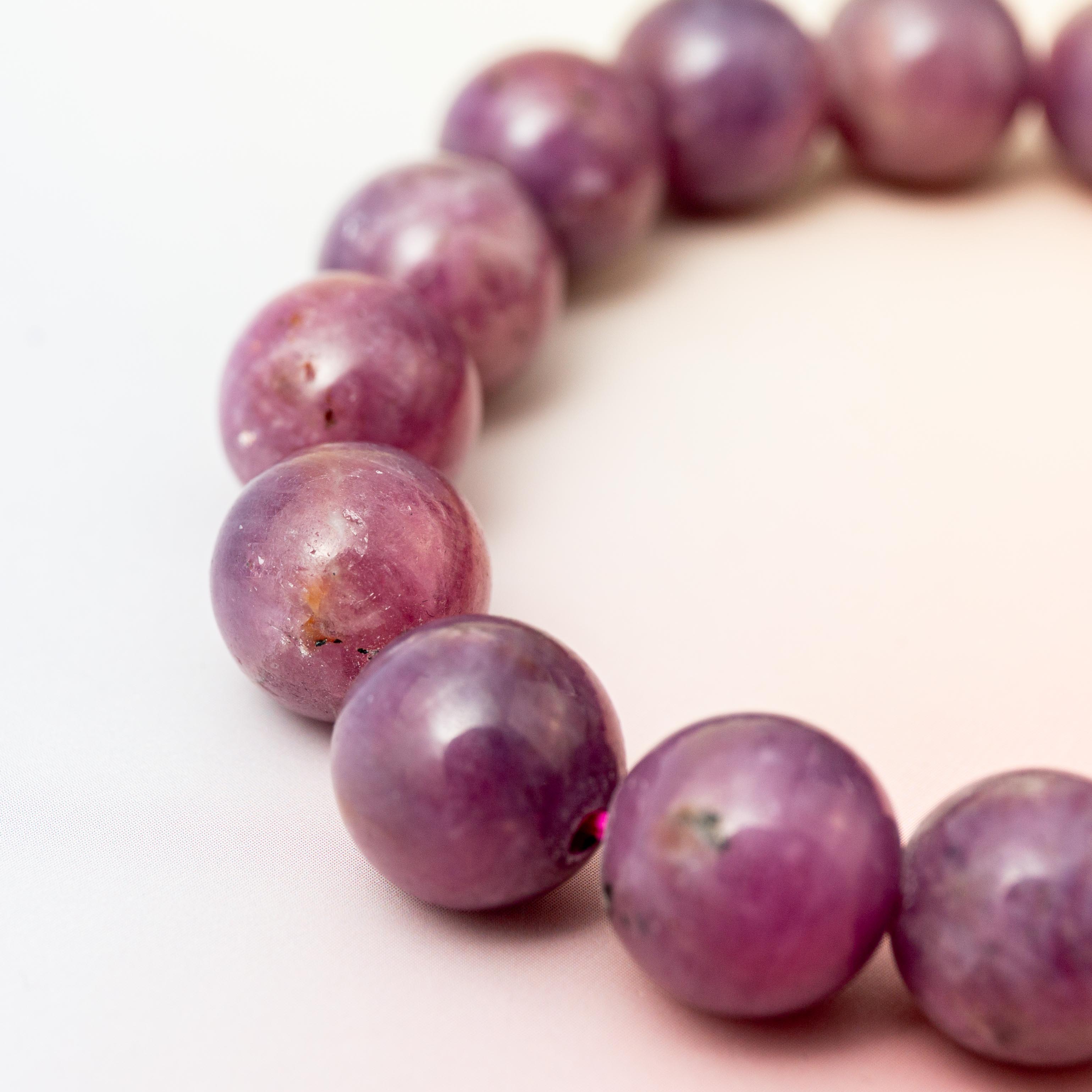 Ruby Bracelet - 12mm/21cm