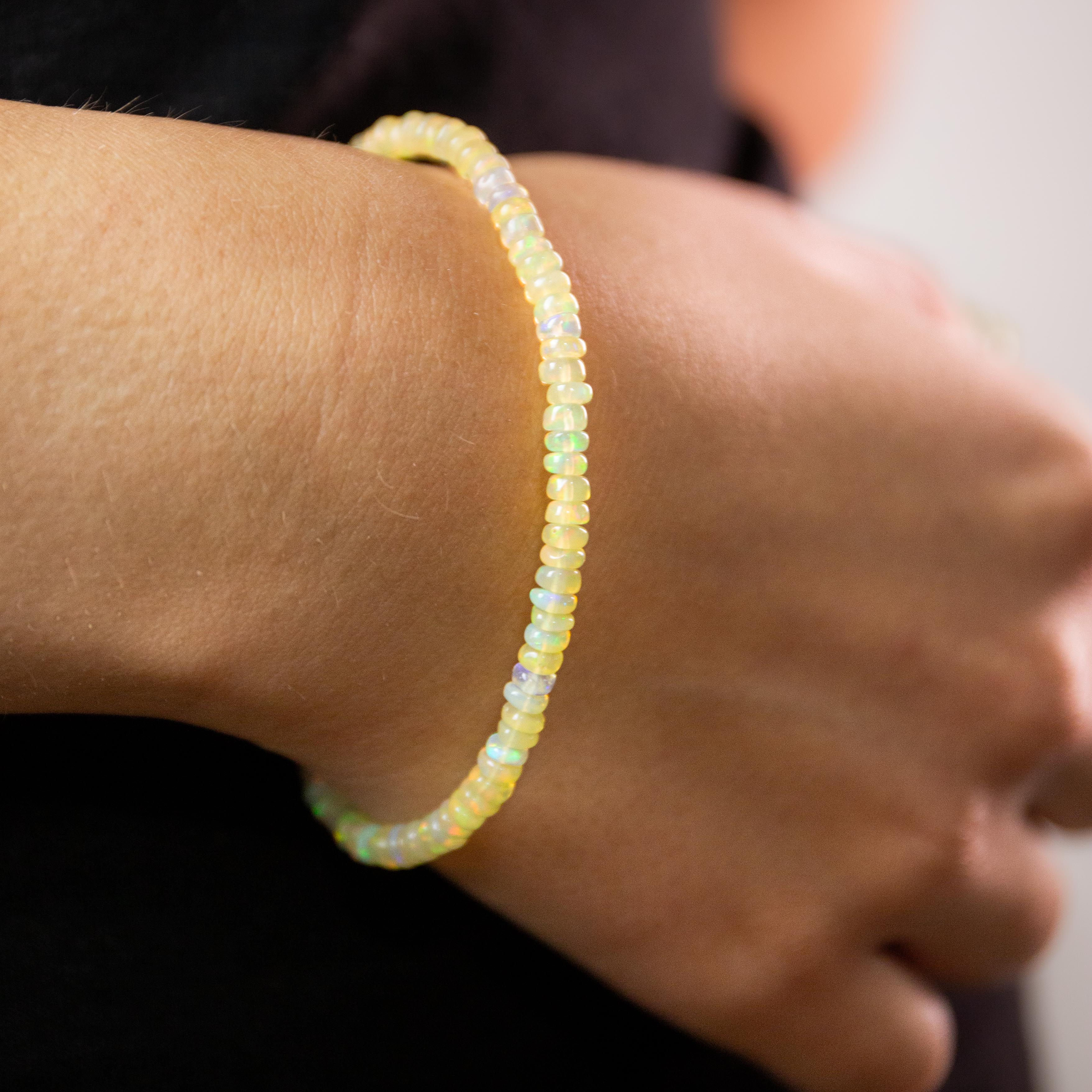 Noble Opal Bracelet - 4mm/19cm (E)