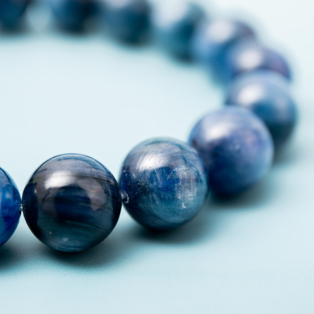 Blue Kyanite Bracelet - 10mm/17.5cm