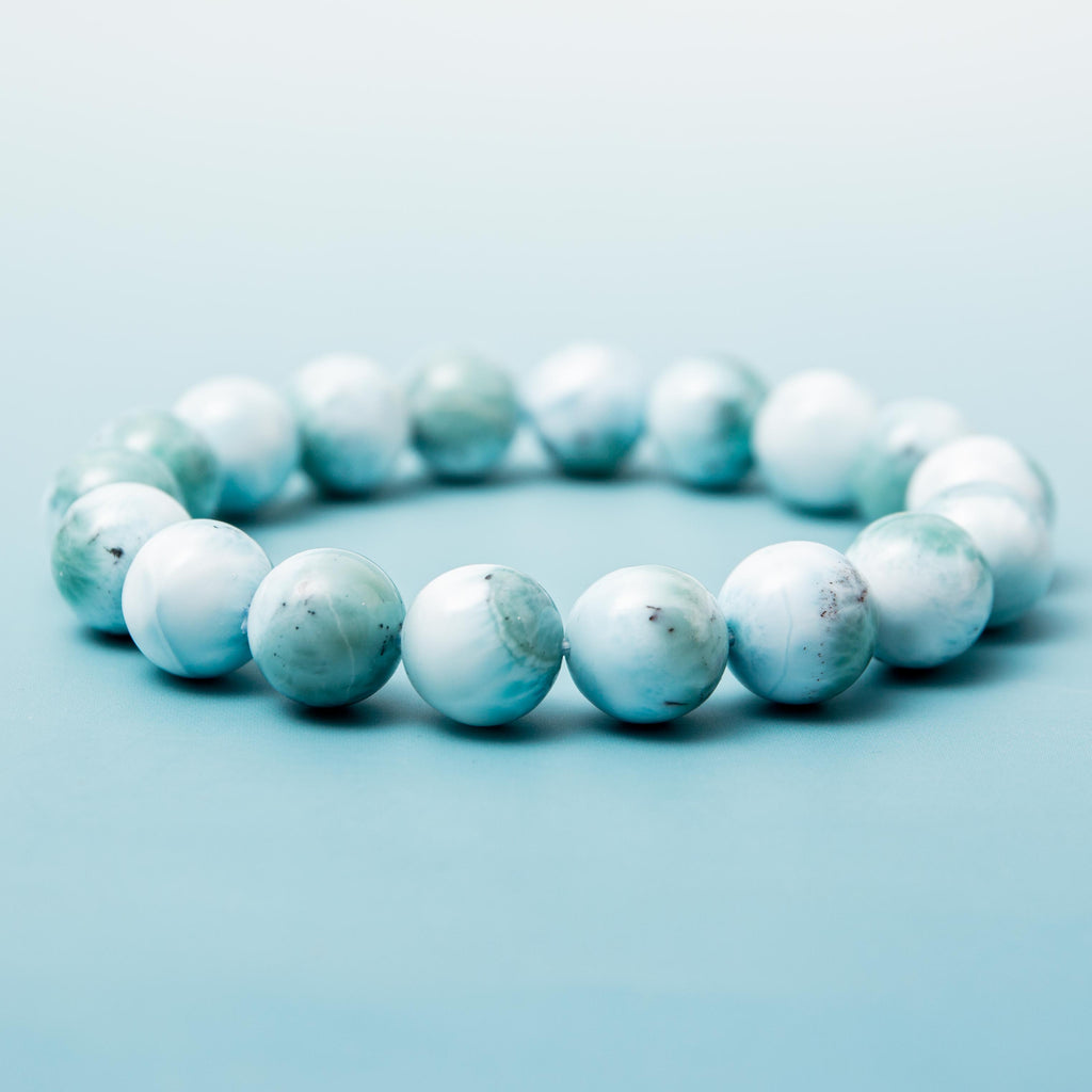 Larimár karkötő - 12mm/18cm 