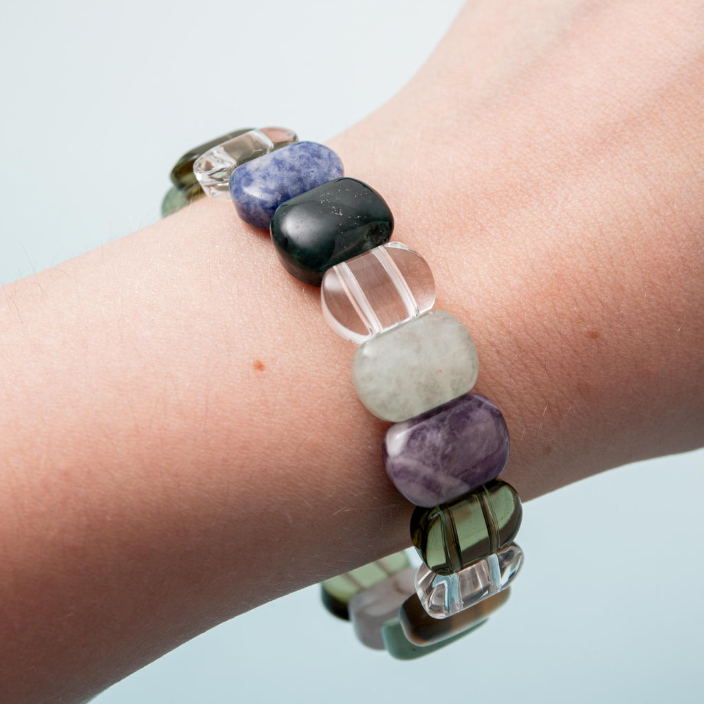 Mix Crystal Bracelet - 17.5cm