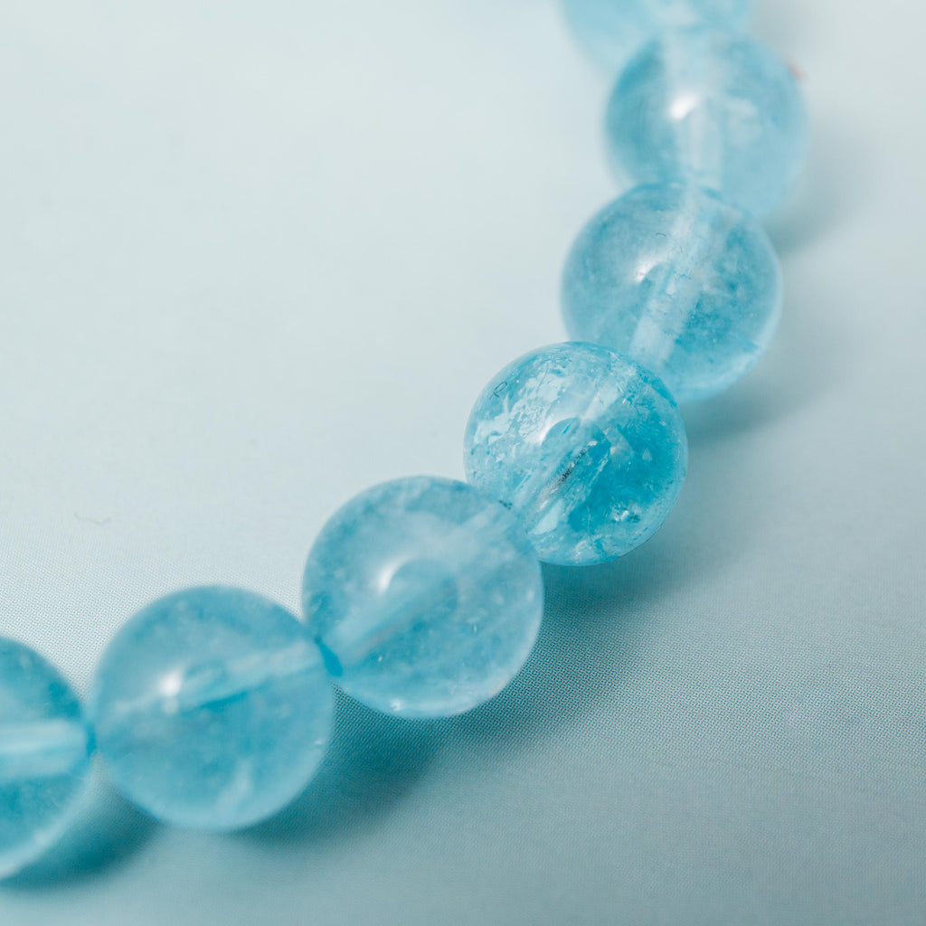 Blue Topaz "AA" Premium Bracelet - 10mm 16cm