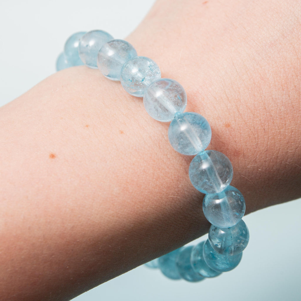 Blue Topaz "AA" Premium Bracelet - 10mm 16cm