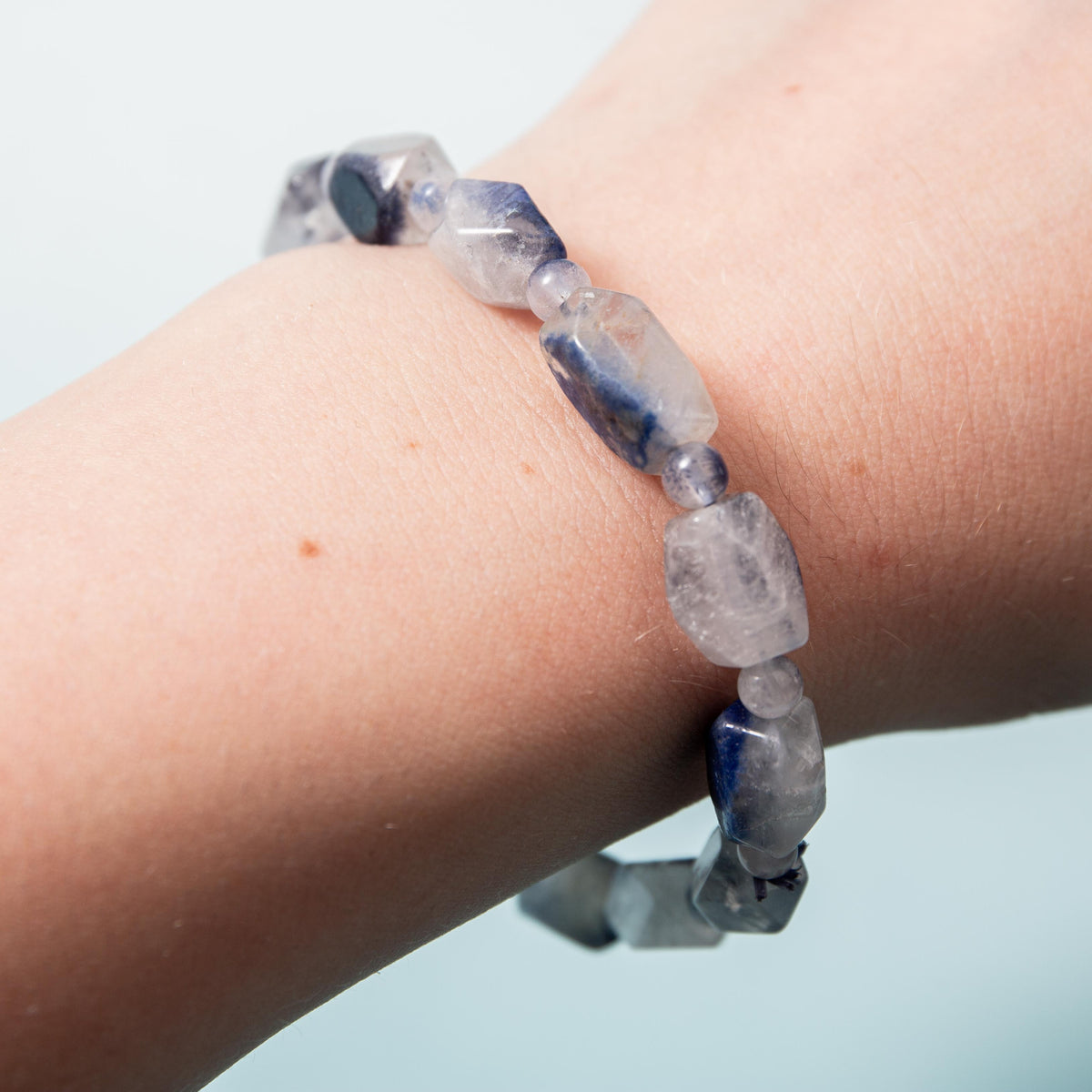 Dumortierite Quartz Bracelet - 5mm 17cm (A)