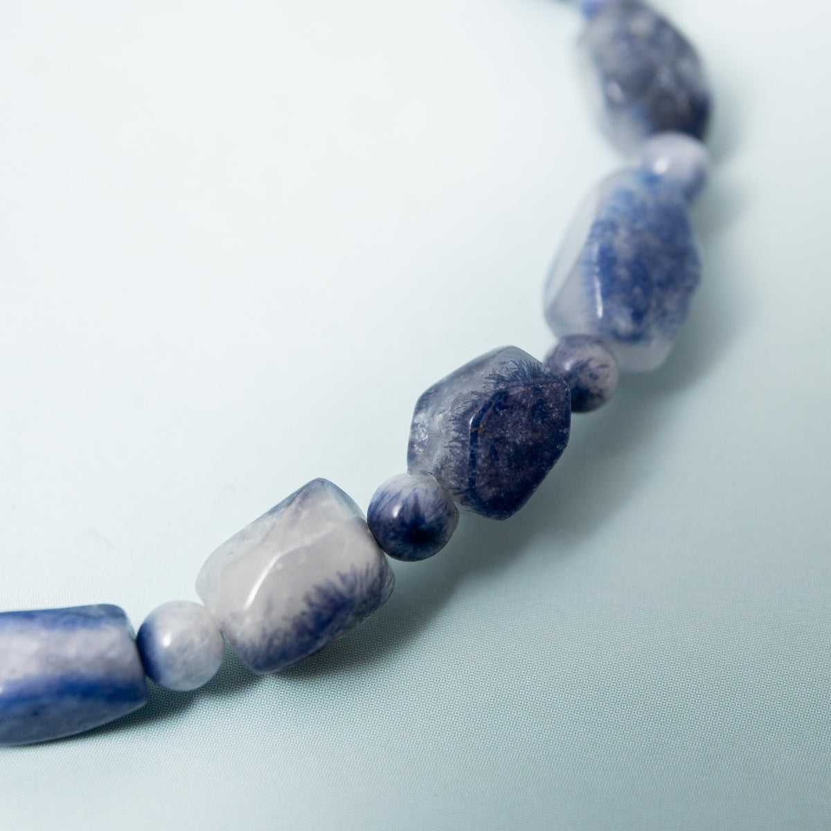Dumortierite Quartz Bracelet - 4mm 17cm (B)