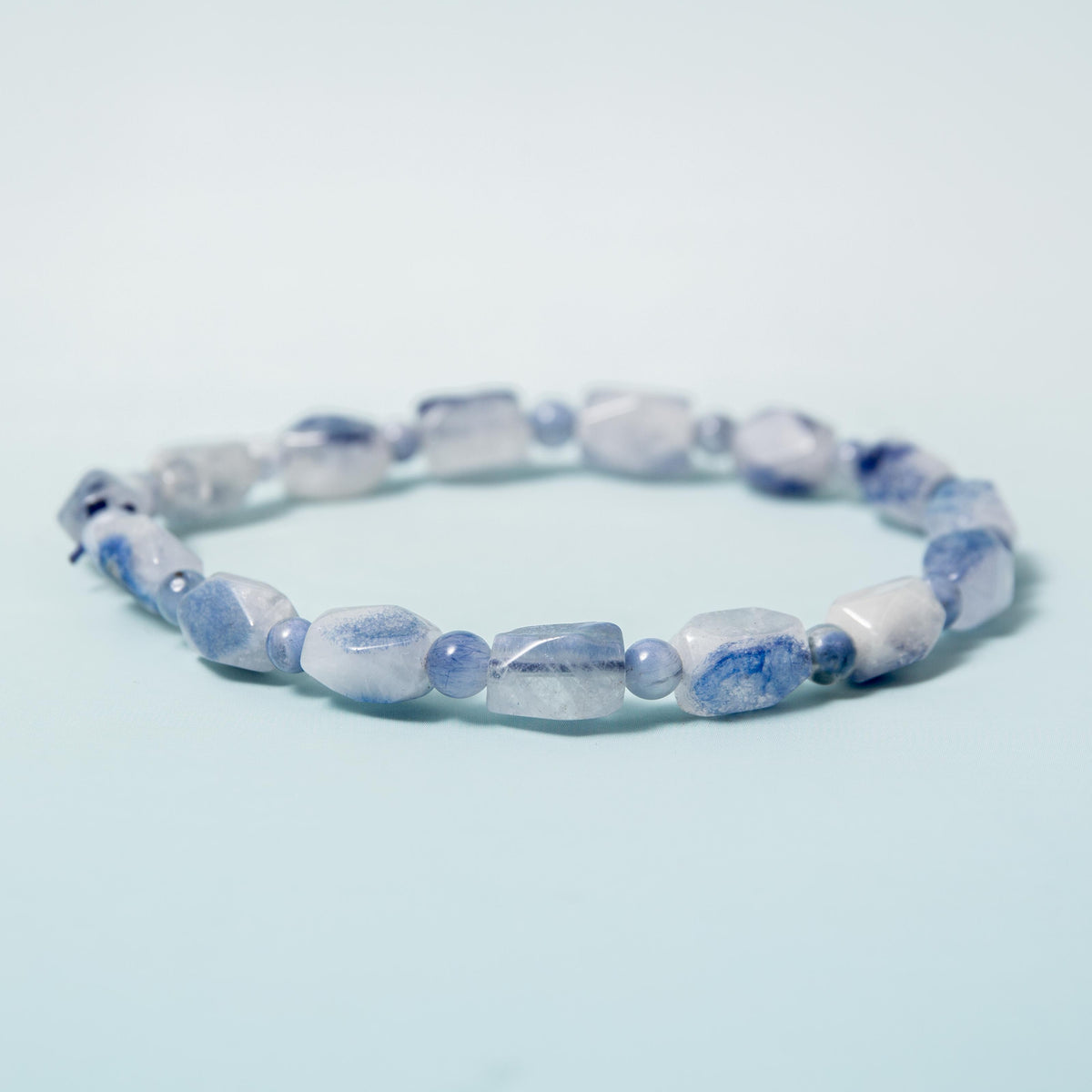 Dumortierite Quartz Bracelet - 4mm 17cm (C)