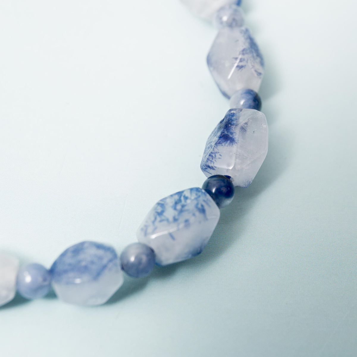 Dumortierite Quartz Bracelet - 4mm 17cm (C)