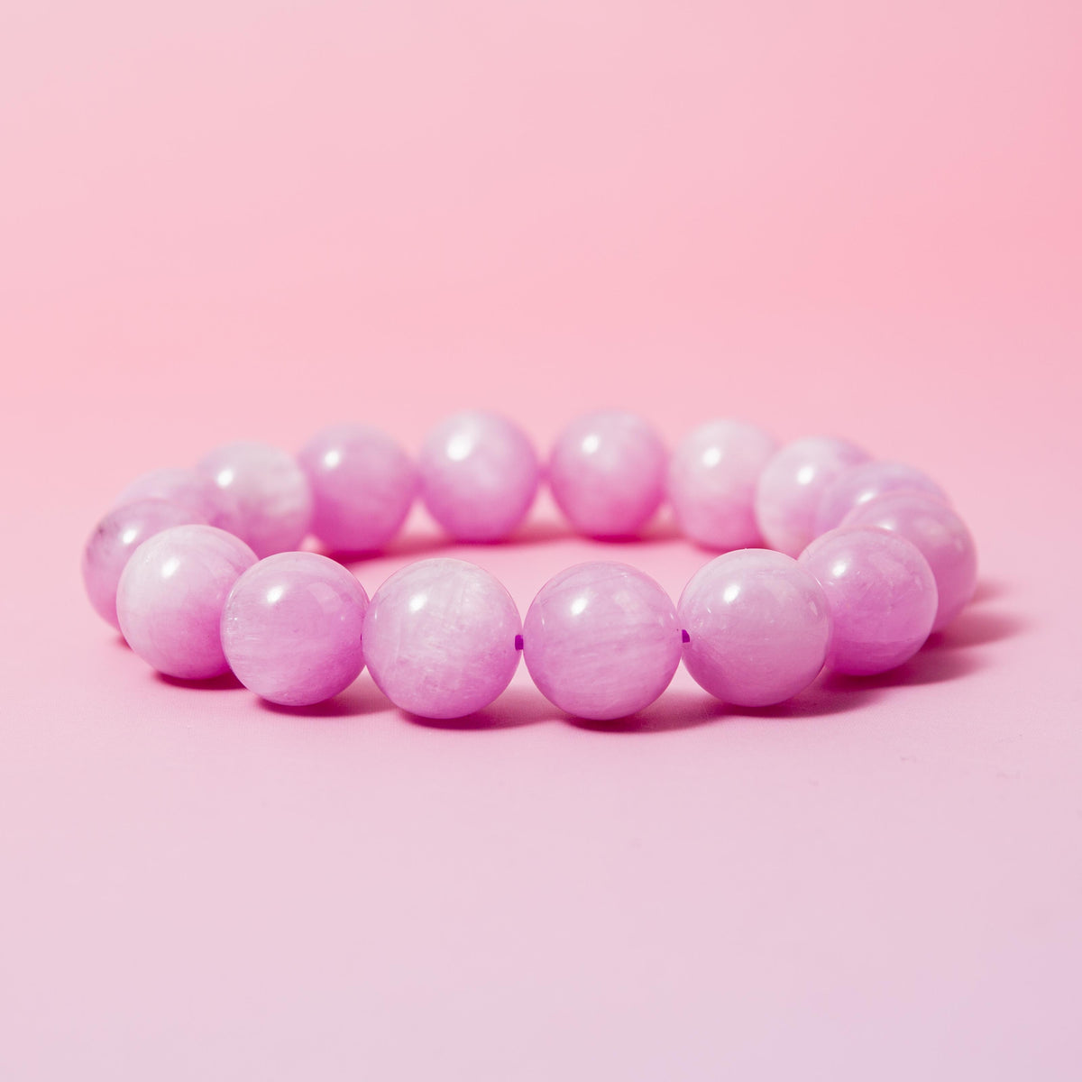 Kunzite Premium Bracelet - 14 mm 17cm (B)