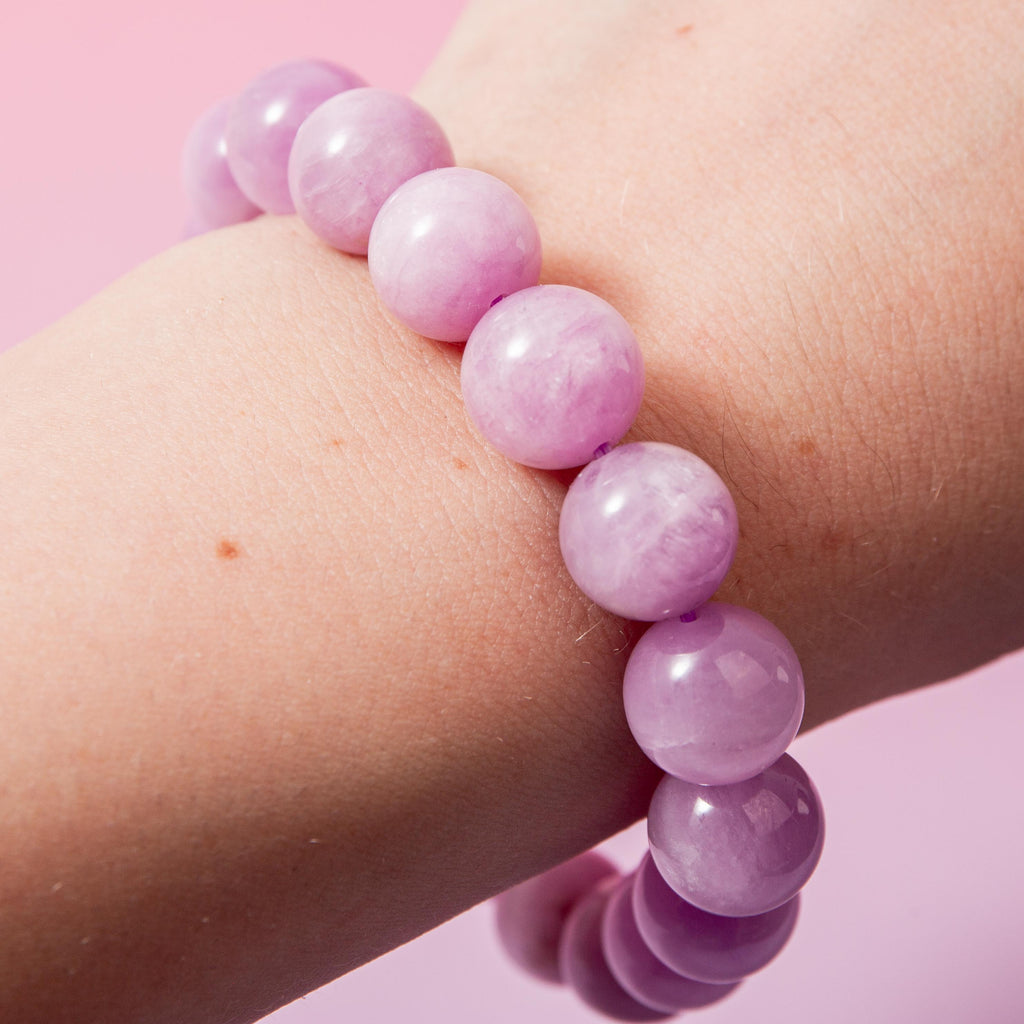 Kunzite Premium Bracelet - 13 mm 18cm (C)
