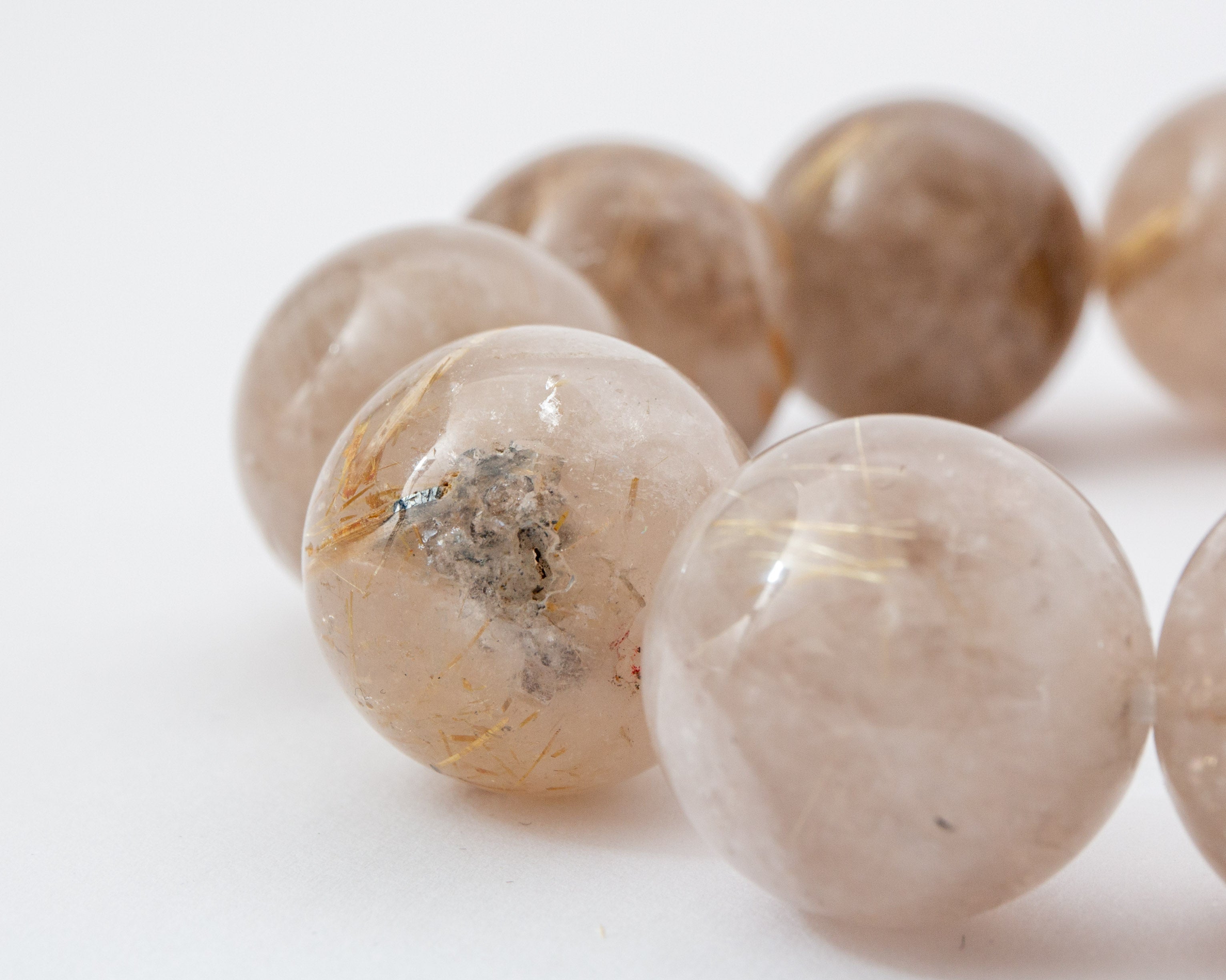 Gold Rutilated Quartz 20mm