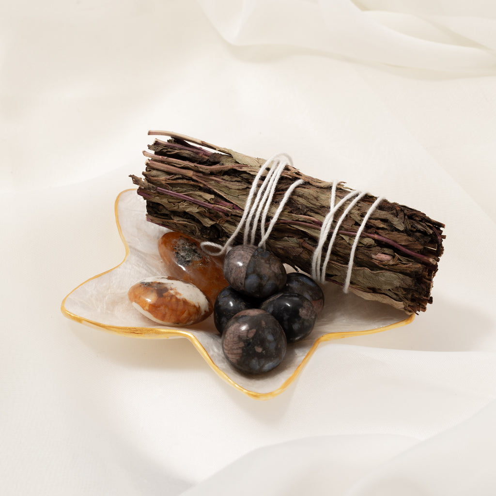 Gyöngyház tál 12cm (Csillag) - Balinéz kollekció