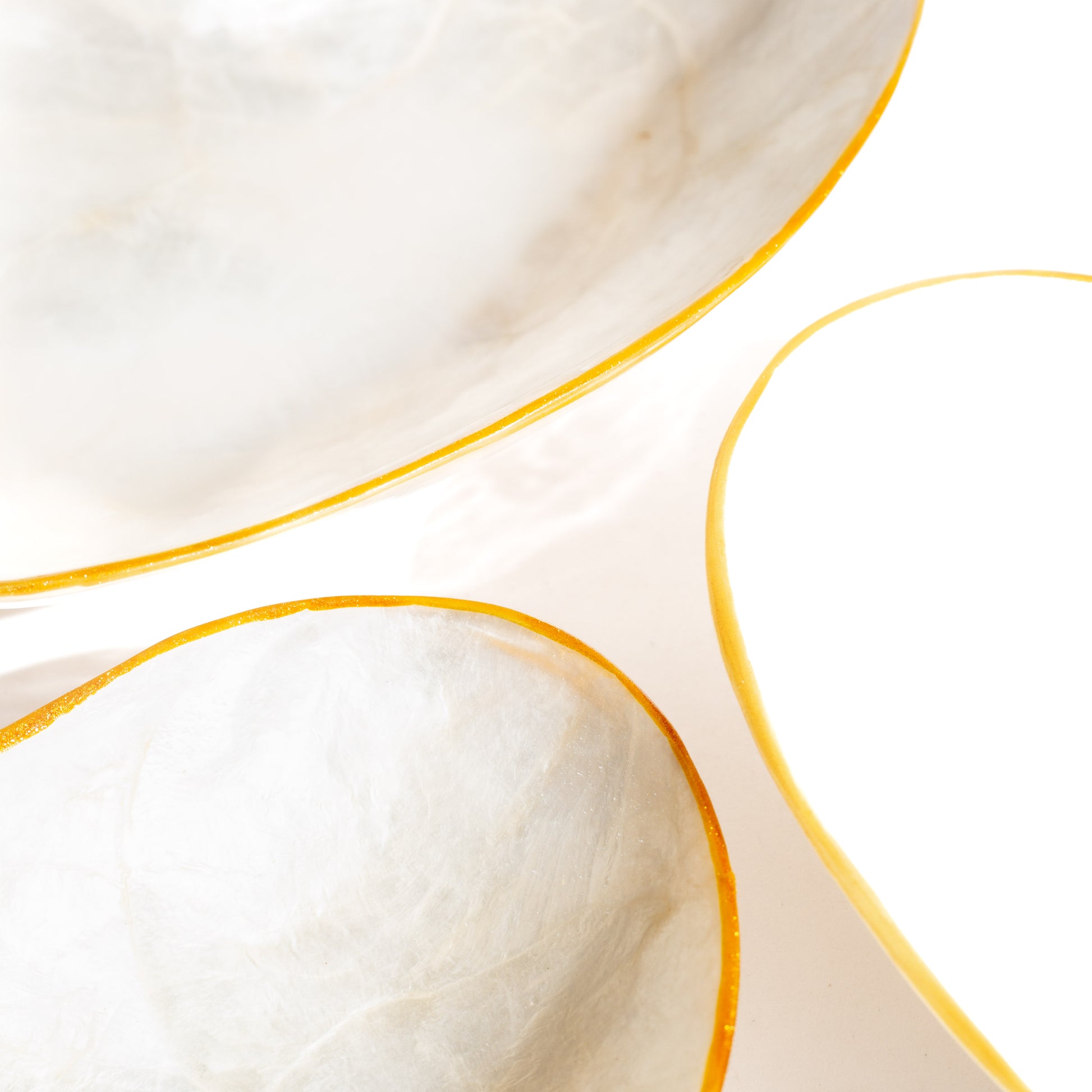 Gyöngyház tál Szett (3 db) - Balinéz kollekció