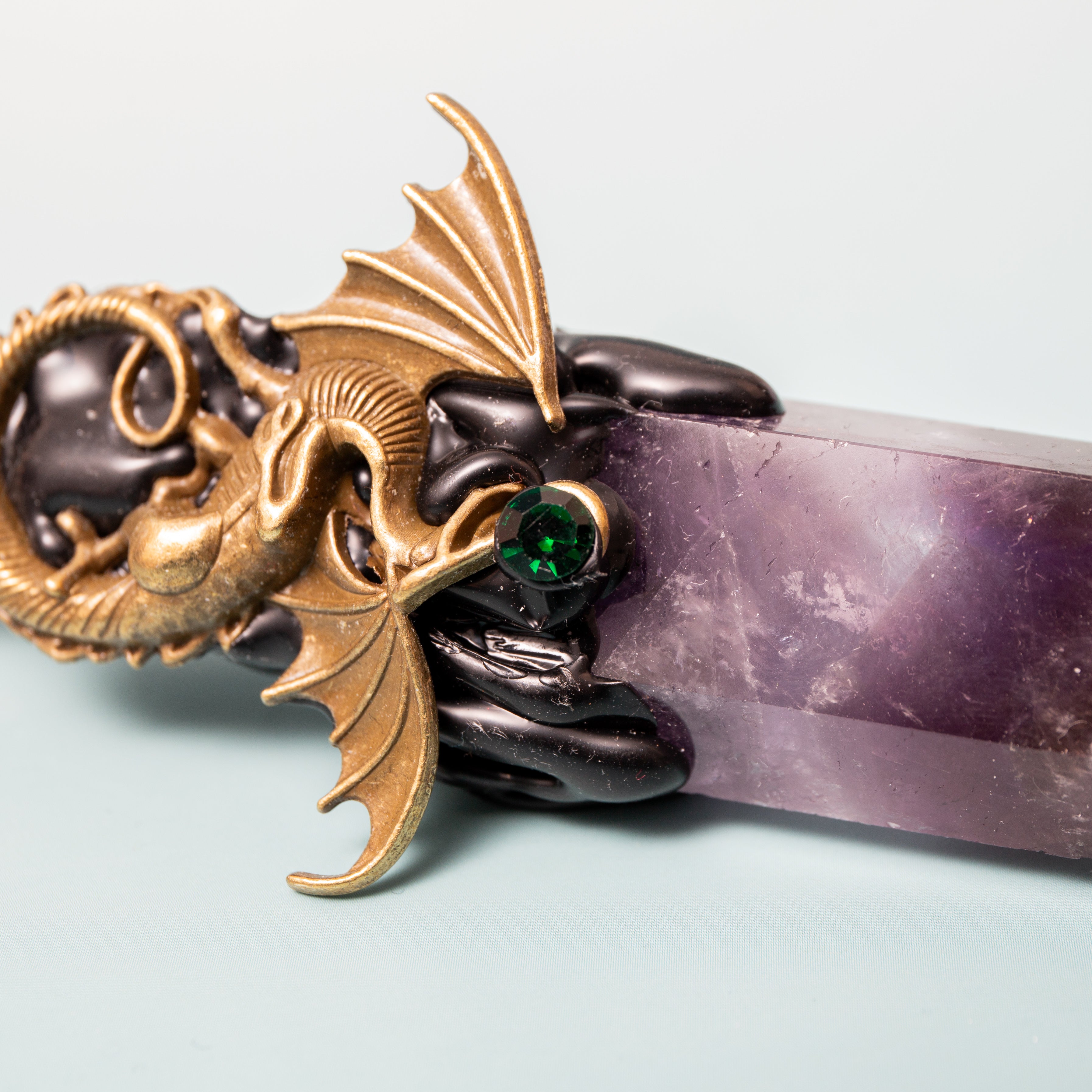 Crystal magic wand Amethyst - 25cm (B01)