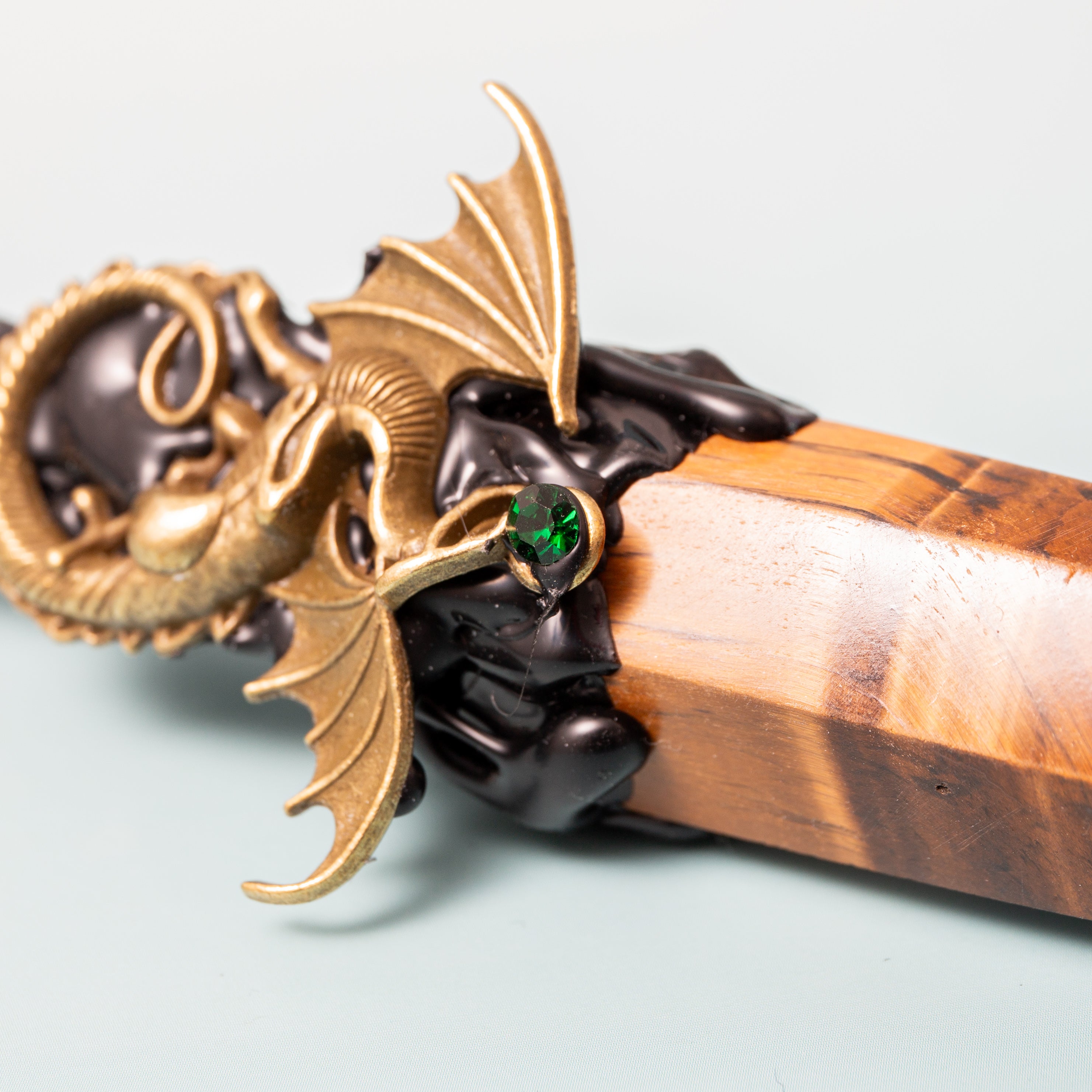 Crystal magic wand Tiger’s Eye - 25cm (D01)