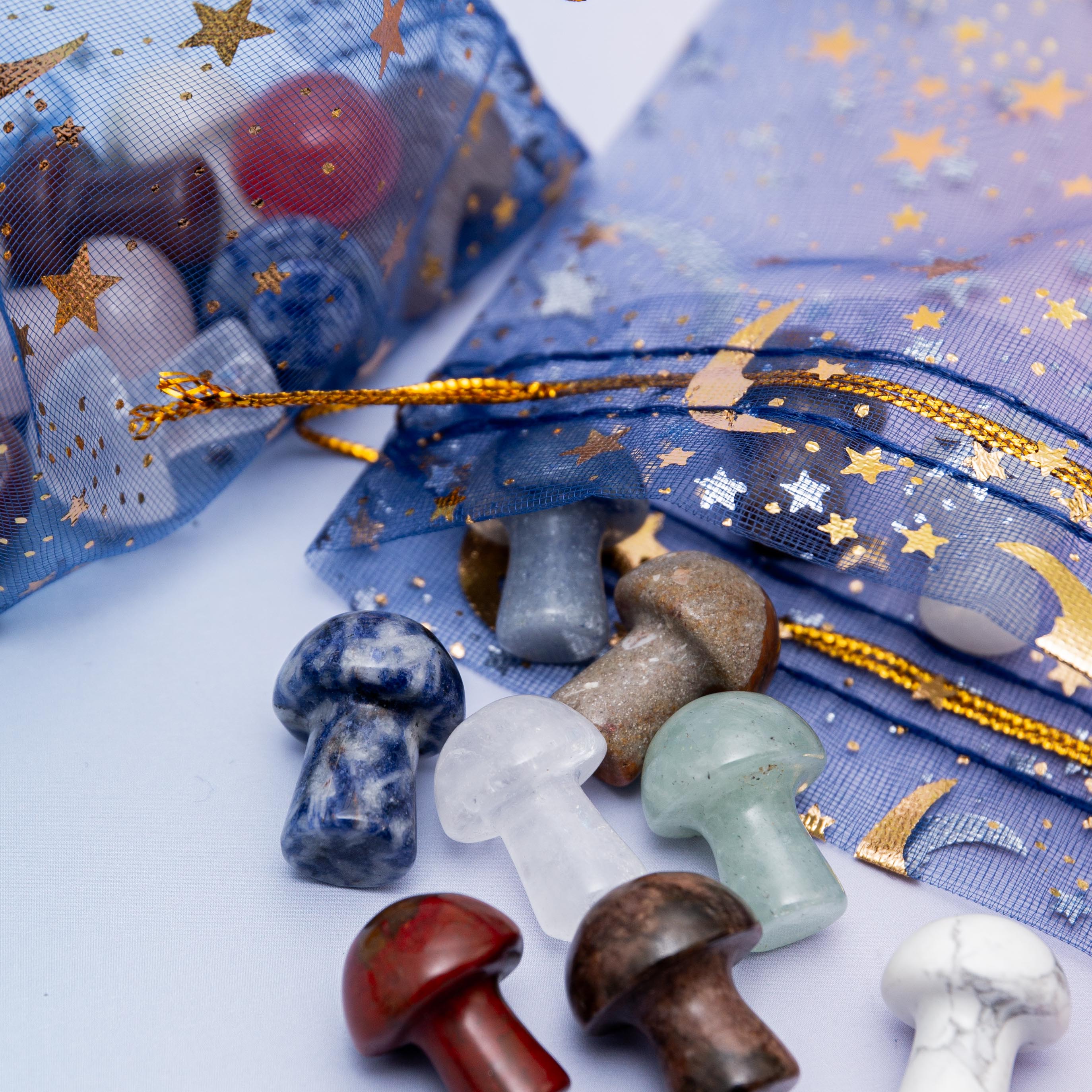 Crystal Mushroom Mix Set 2cm - 20pcs