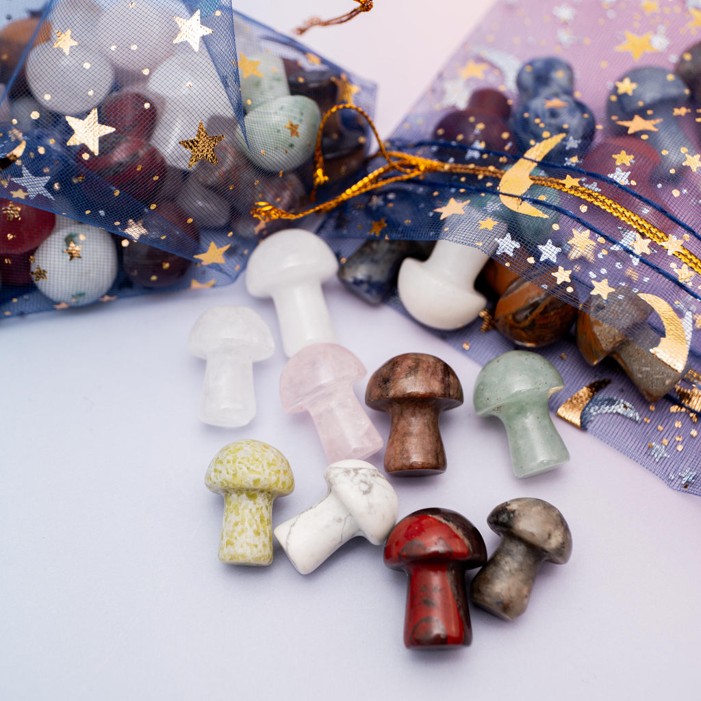 Crystal Mushroom Mix Set 2cm - 20pcs