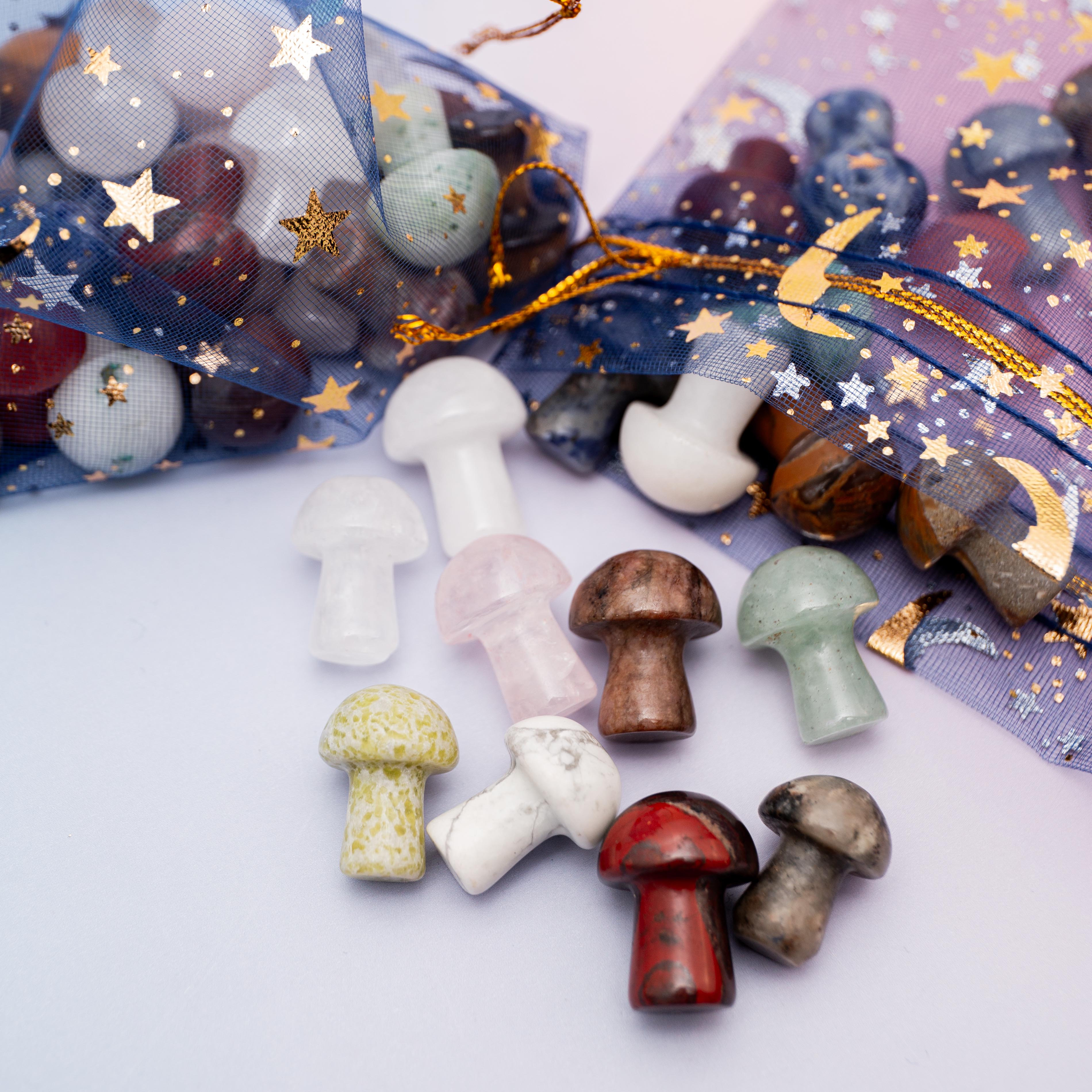 Crystal Mushroom Mix Set 2cm - 20pcs