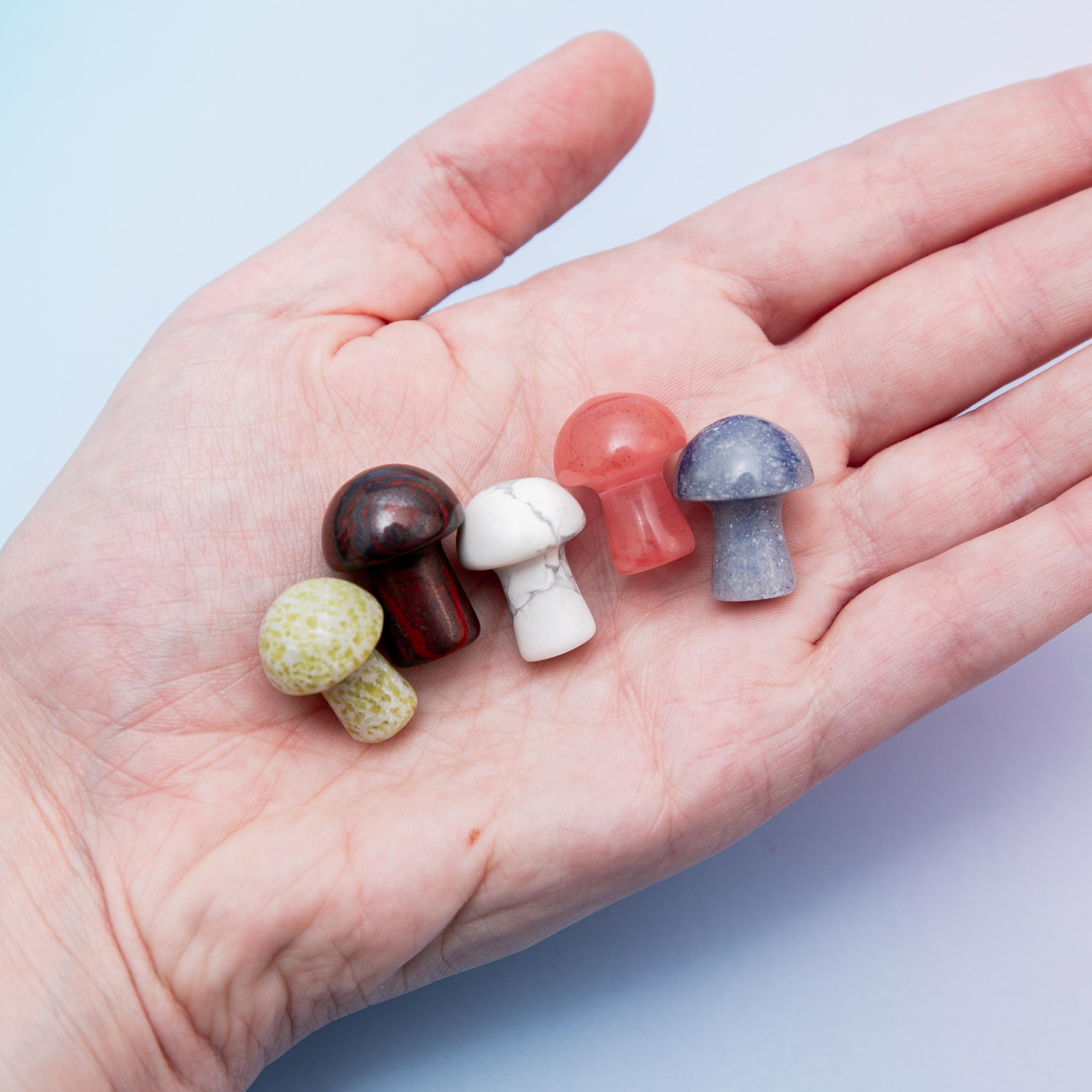 Crystal Mushroom Mix Set 2cm - 20pcs