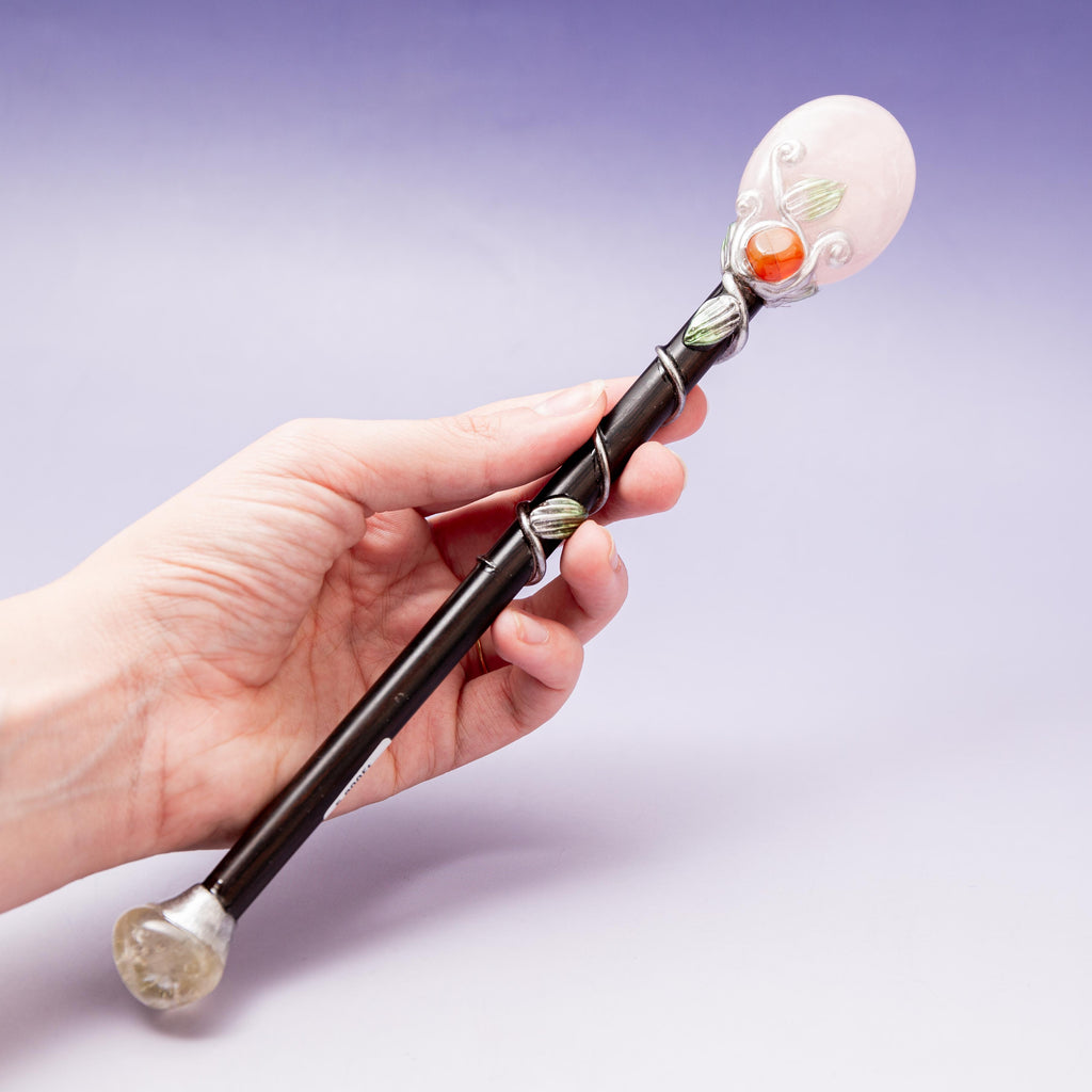 Rose Quartz Magic Wand - 25 cm (A3)