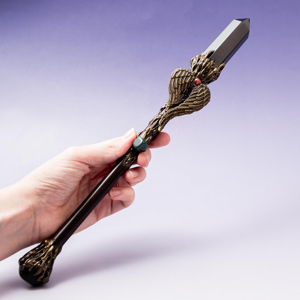 Obsidian Magic Wand - 34 cm 148 gr