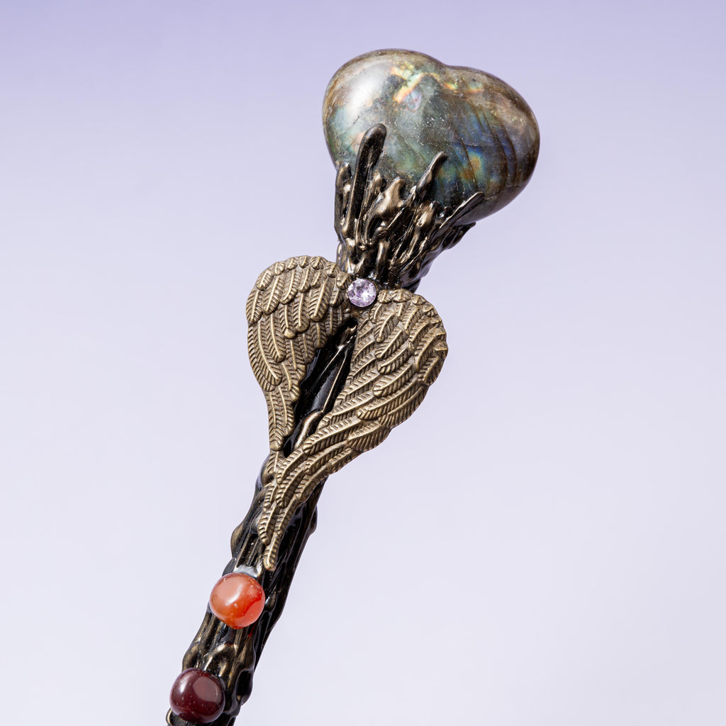 Labradorite Magic Wand - 29 cm 147 gr