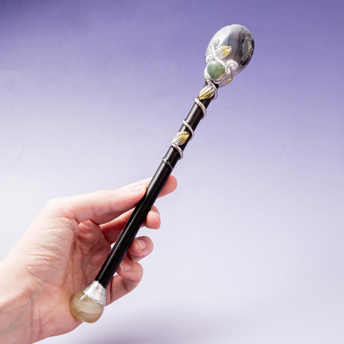 Agate Magic Wand - 25 cm 78 gr (C)