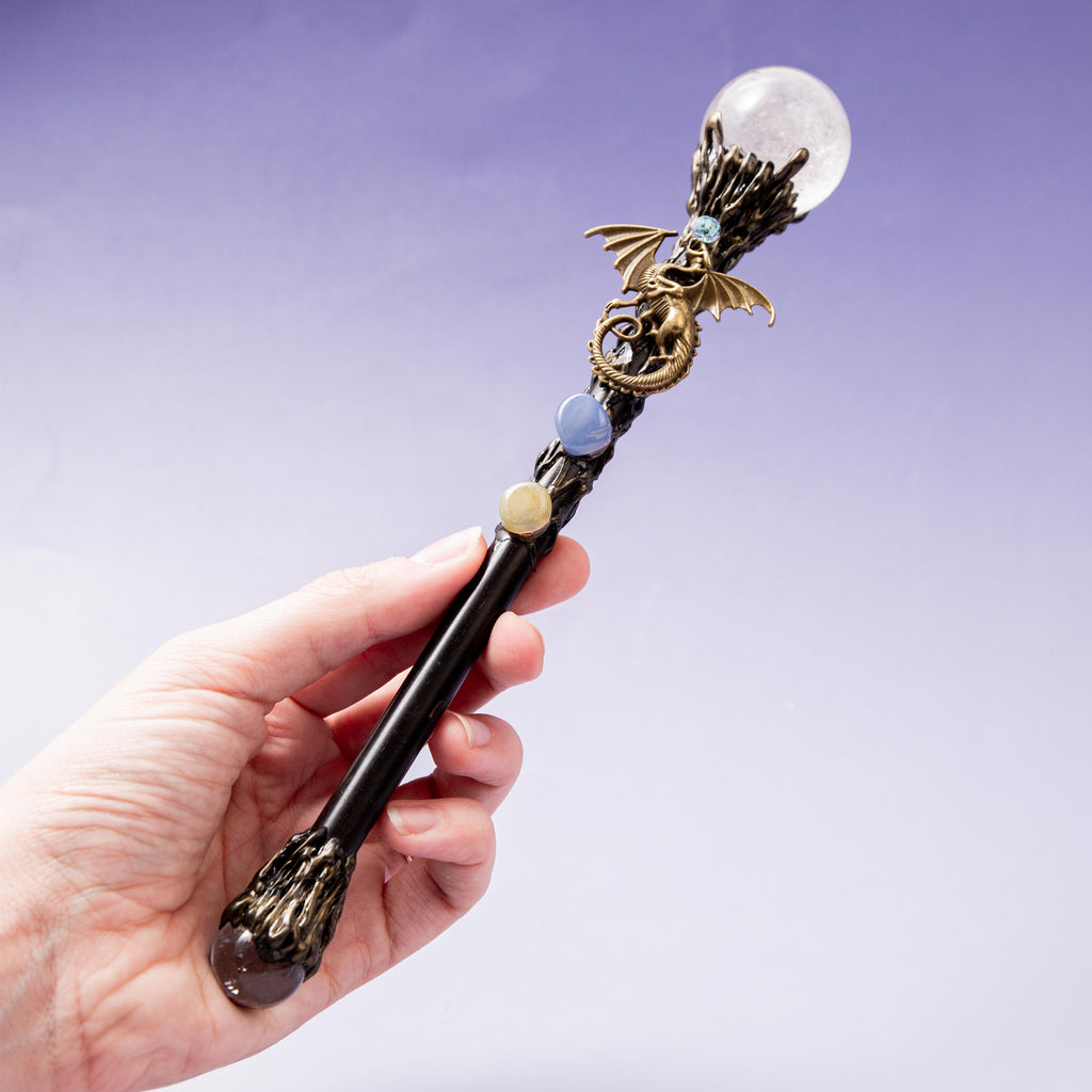 Clear Quartz Magic Wand - 24 cm 94 gr (D)