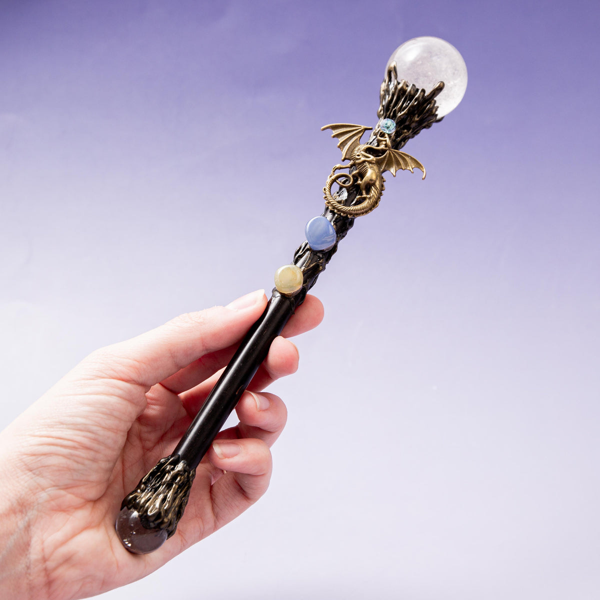 Clear Quartz Magic Wand - 24 cm 94 gr (D)