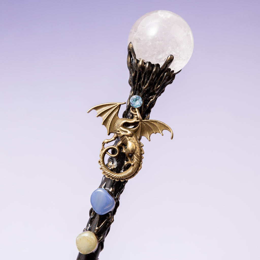 Clear Quartz Magic Wand - 24 cm 94 gr (D)