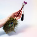 Fluorite Magic Wand / Peacock Feather (I) - 30 cm 44 gr — photo 1