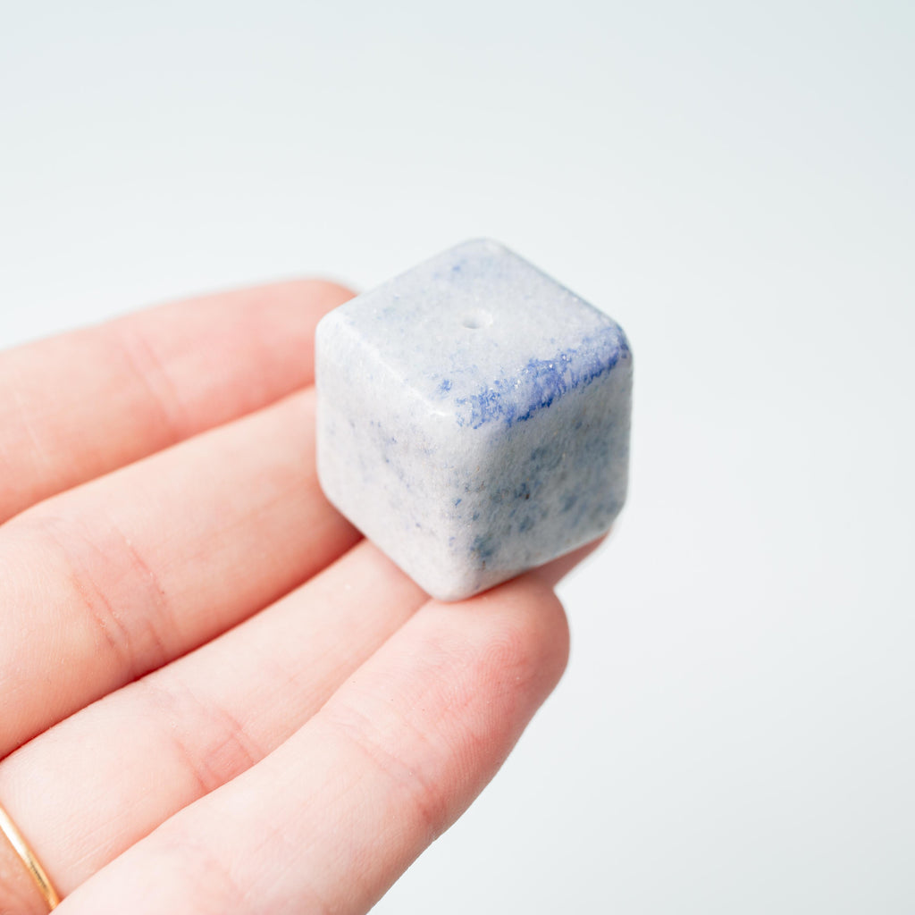 Blue Quartz Cube - 2cm