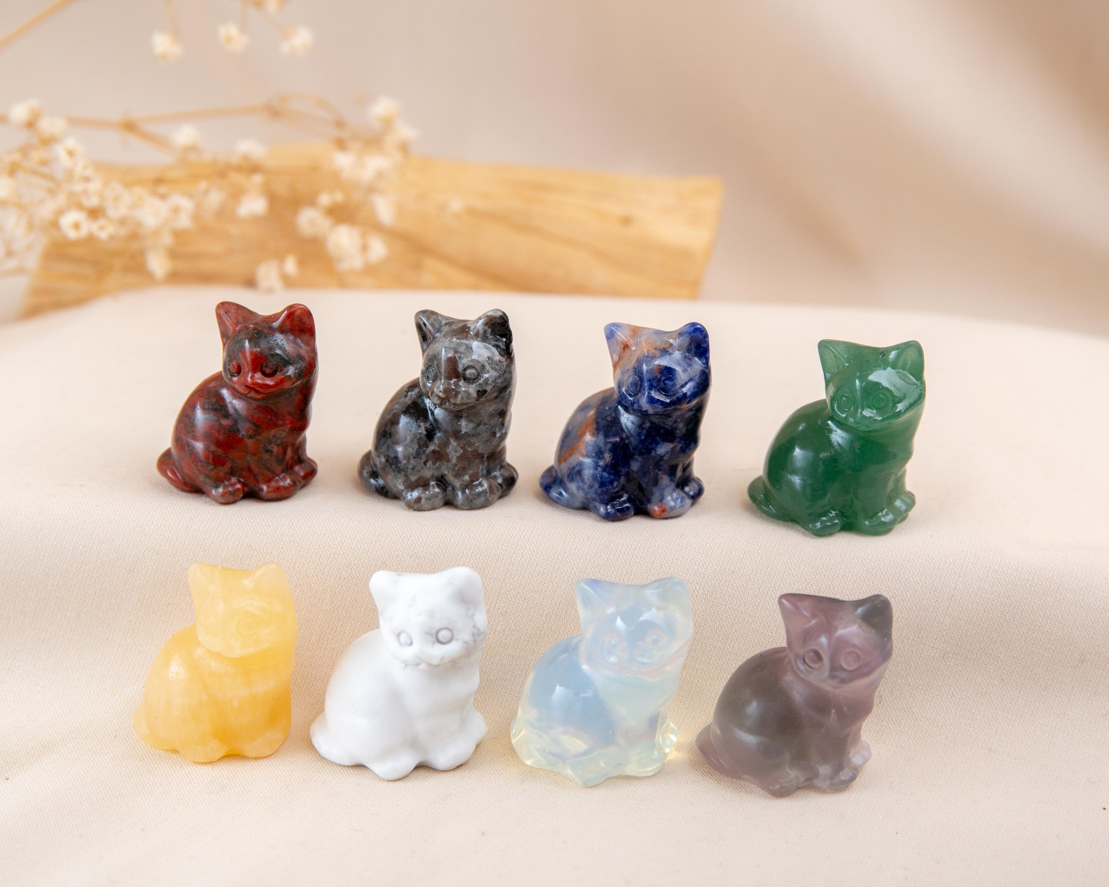 Cat– 3cm Crystal Carving
