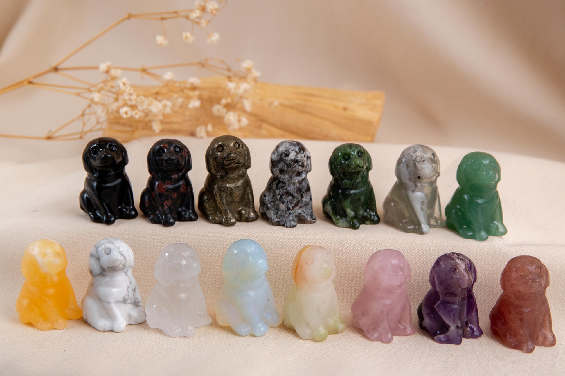 Dog– 3cm Crystal Carving