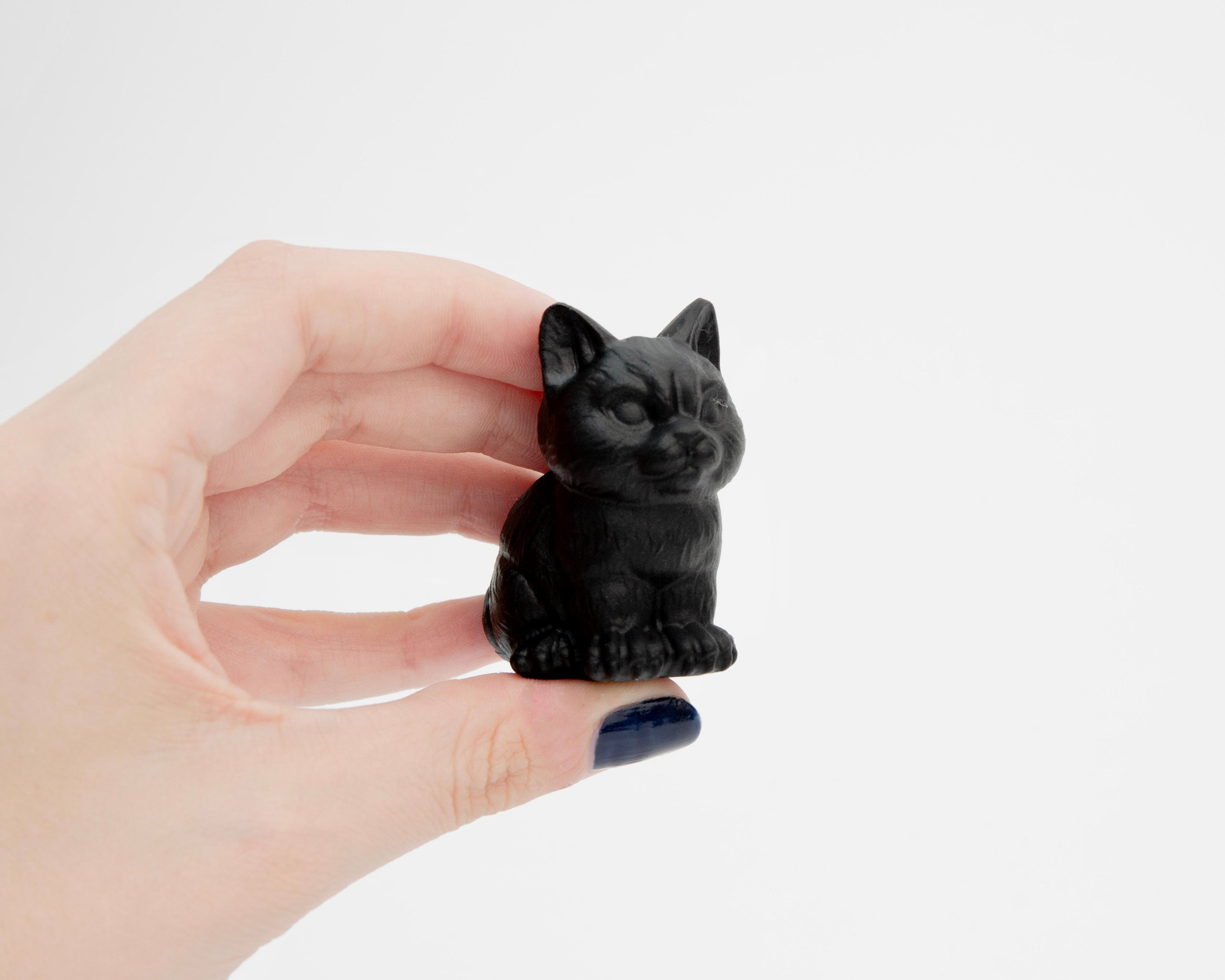 Cat - Obsidian Small Carving 4.5cm