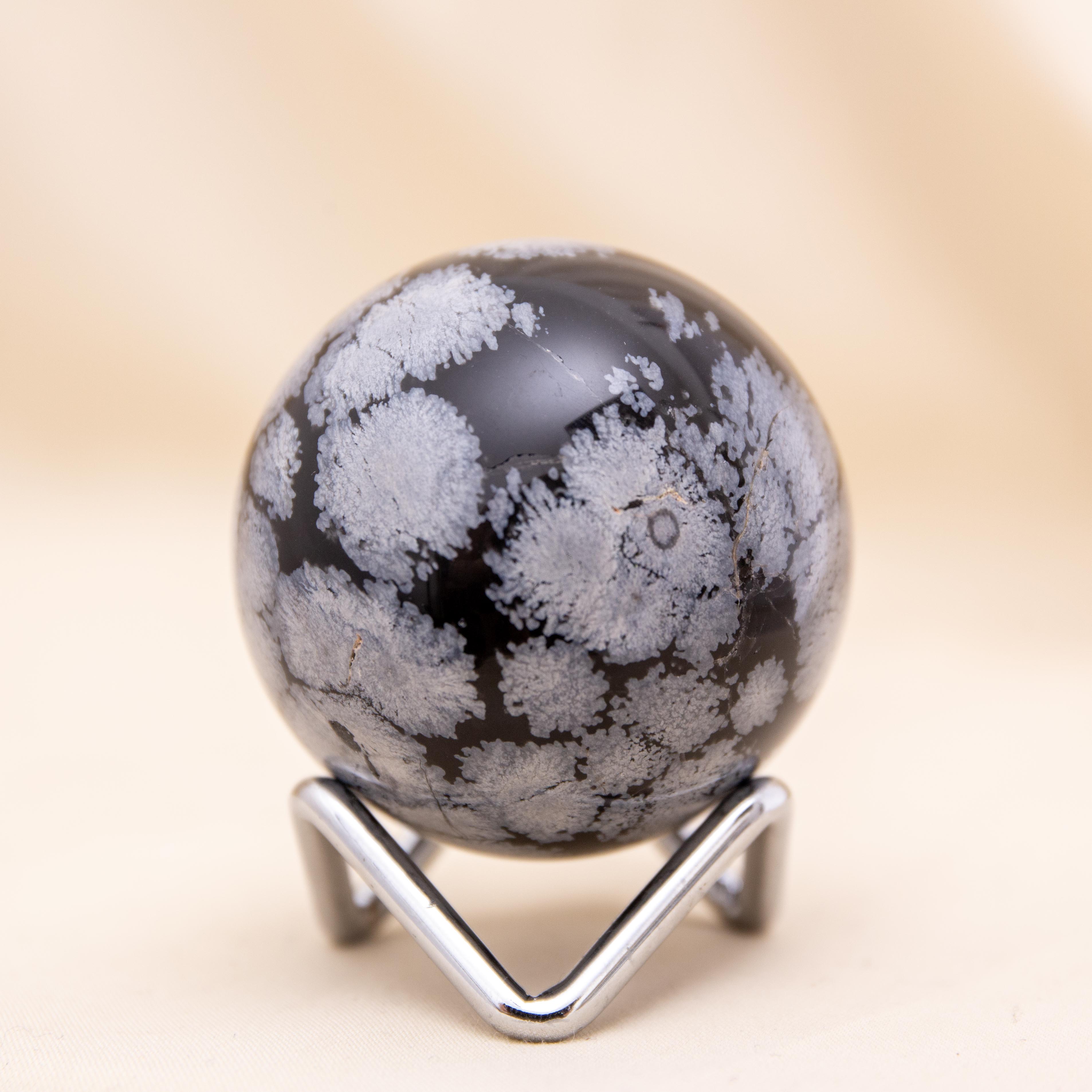 Sphere - Snowflake Obsidian