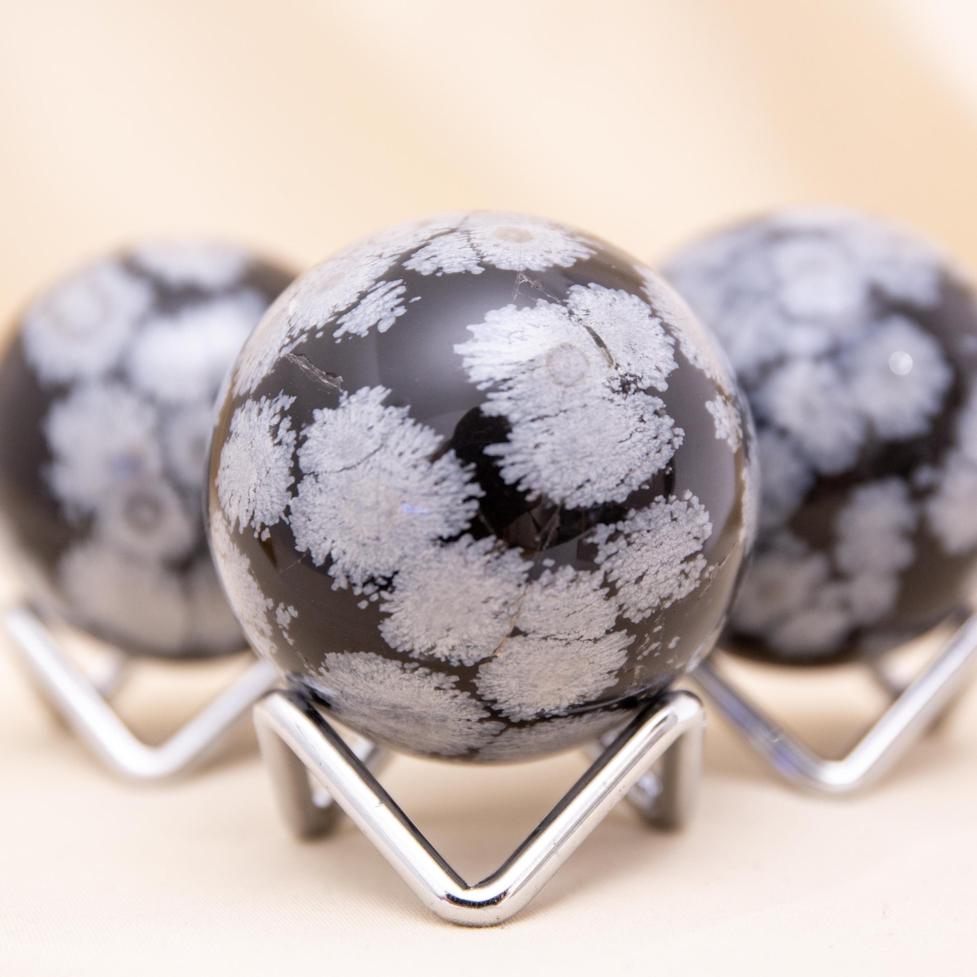 Sphere - Snowflake Obsidian