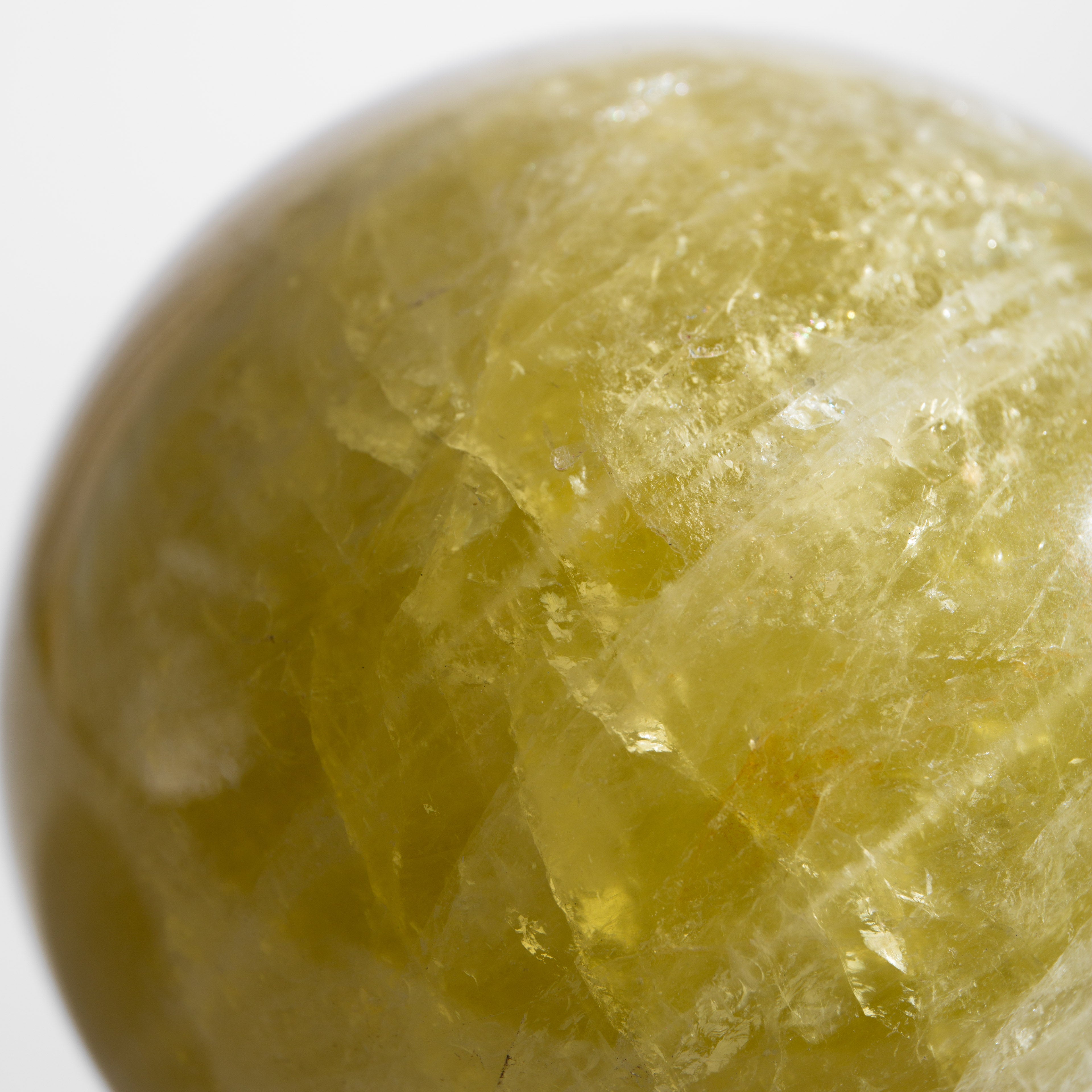 Sphere - Lemon Quartz 80mm