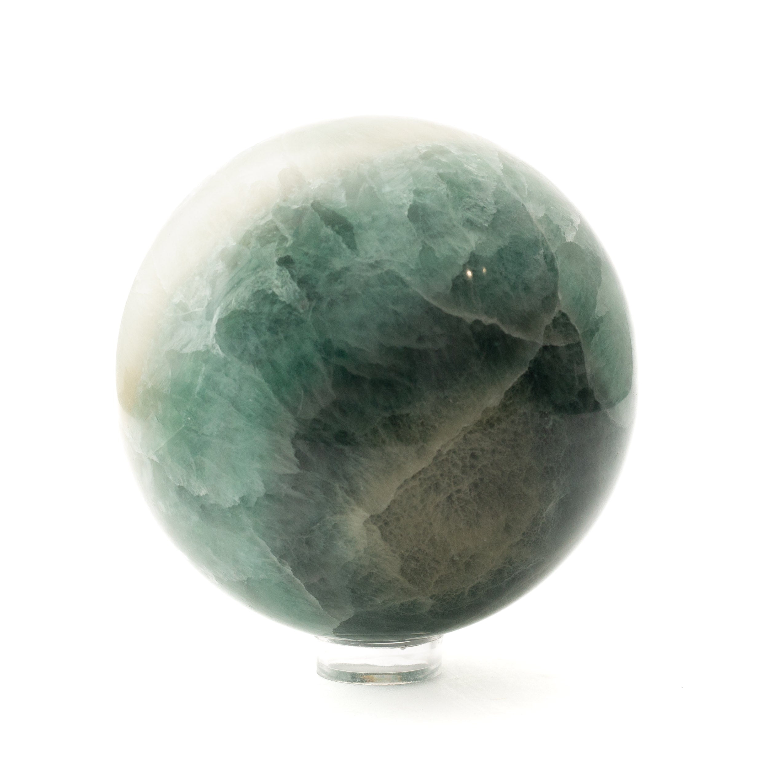 Golyó - zöld fluorit 120 mm - 3,7 kg