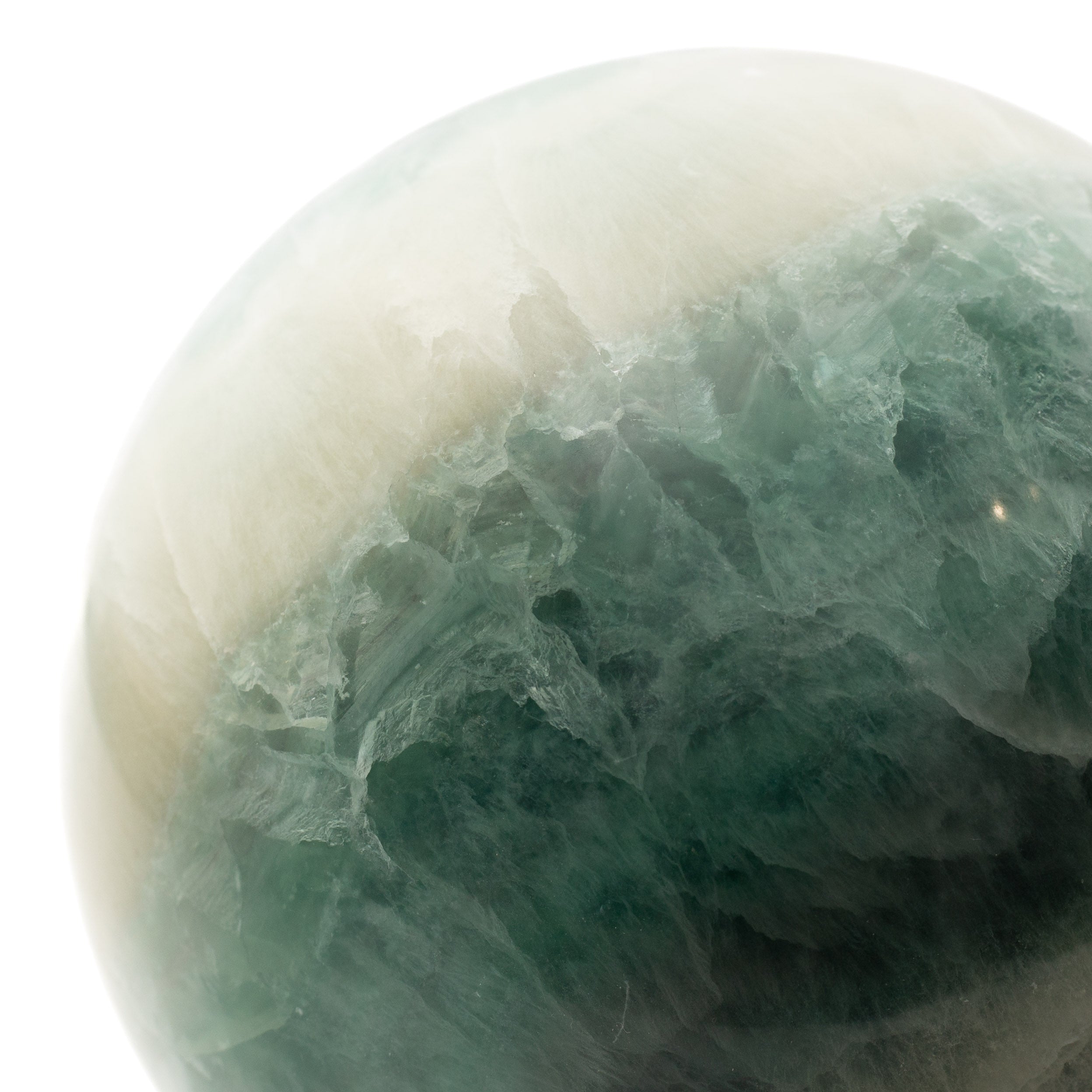 Golyó - zöld fluorit 120 mm - 3,7 kg