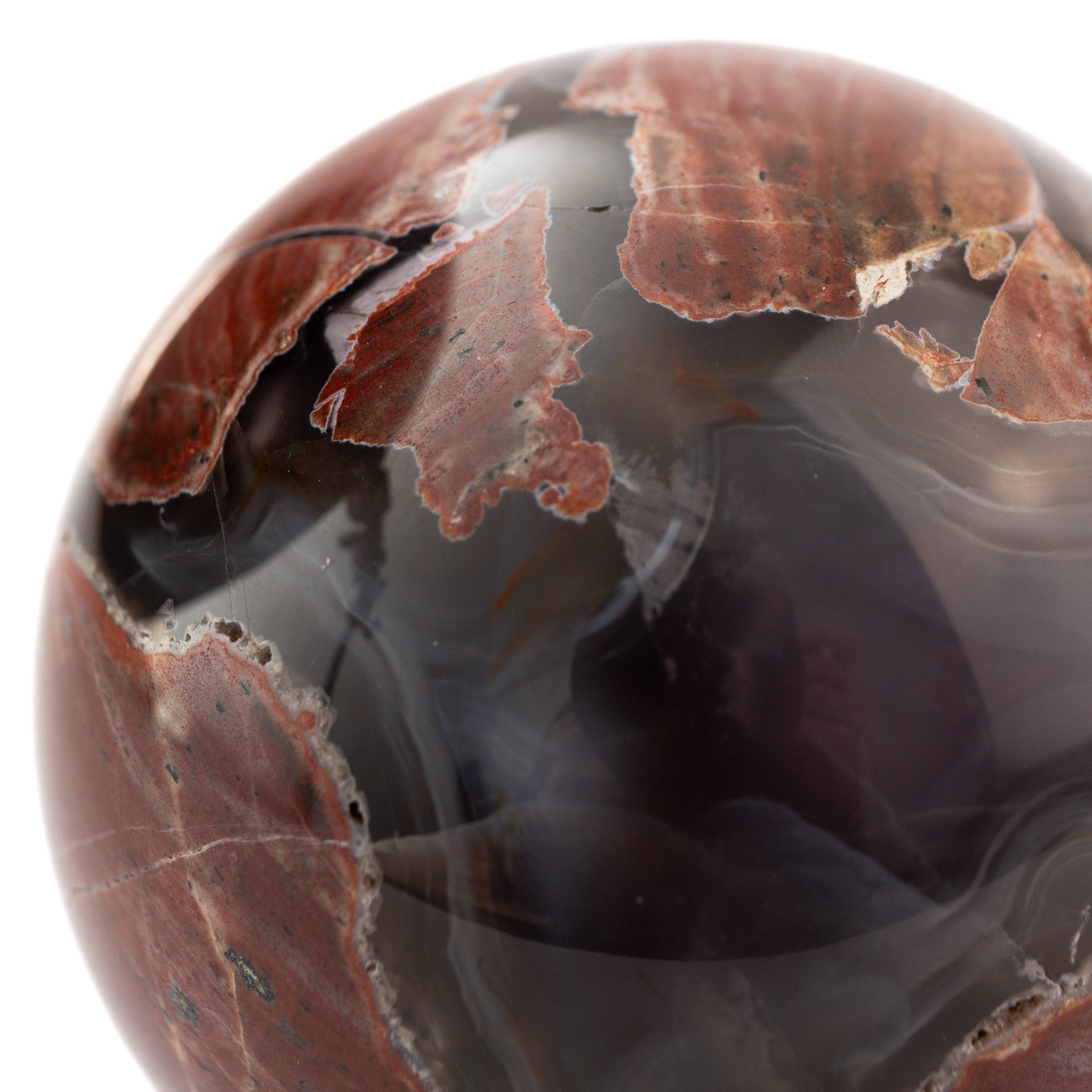 Golyó - Vulkanikus achát 64mm