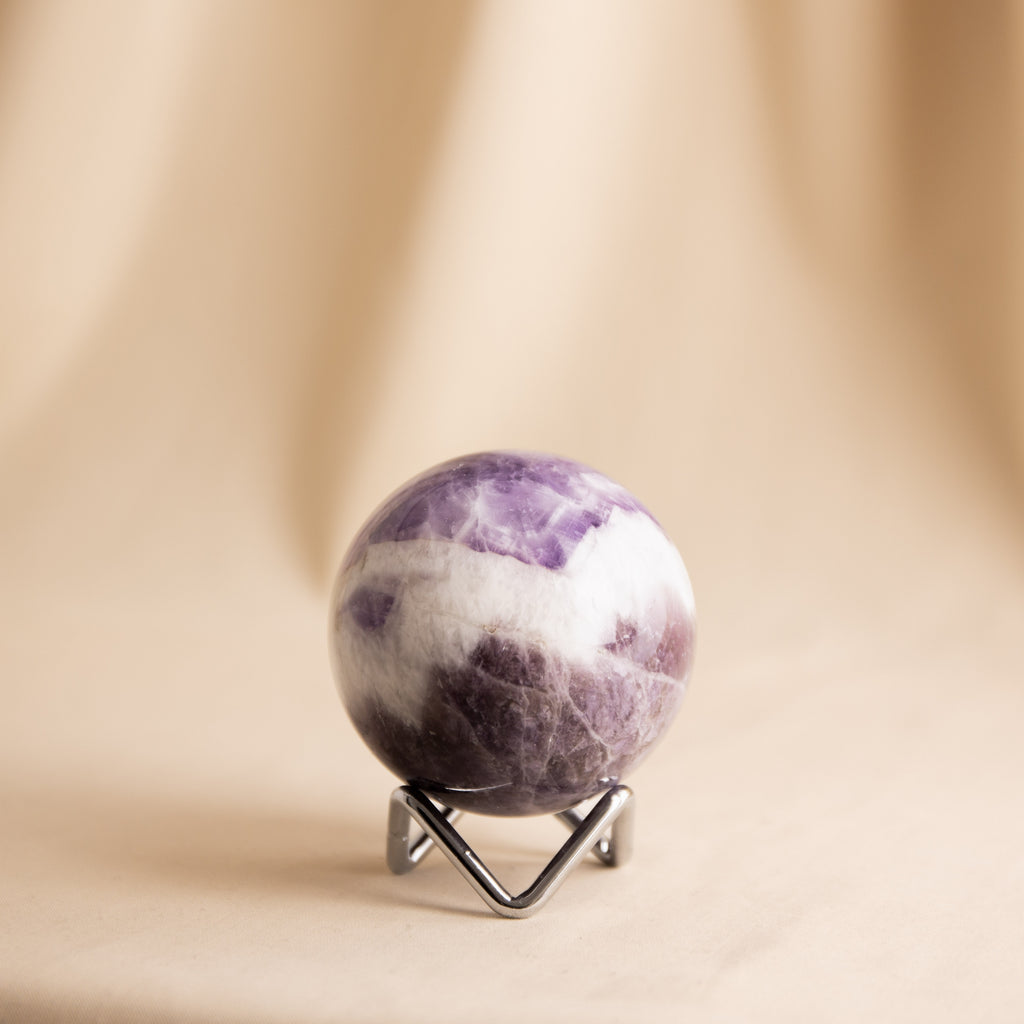 Chevron Amethyst  Sphere - 62mm