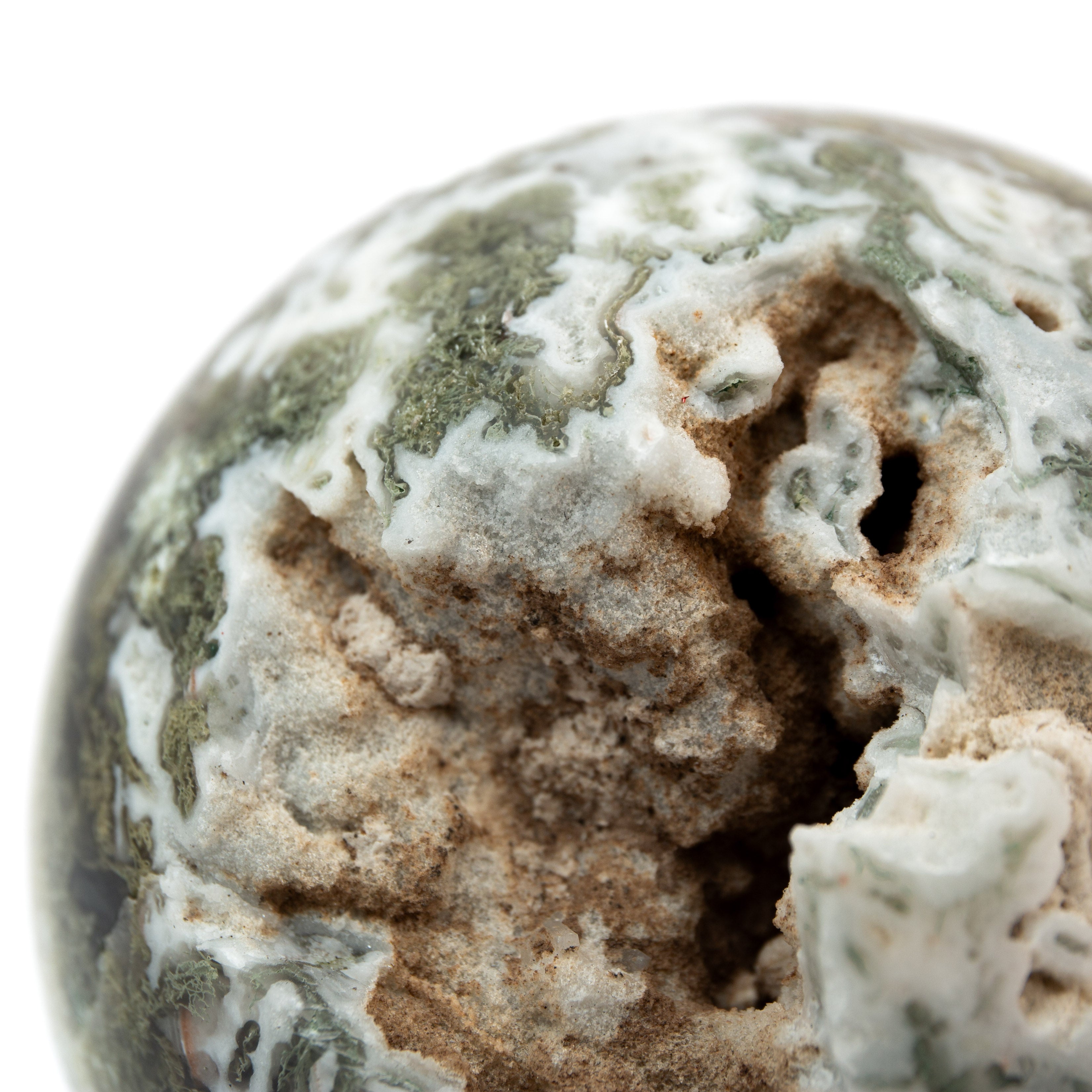Moss Agate Sphere - 75mm