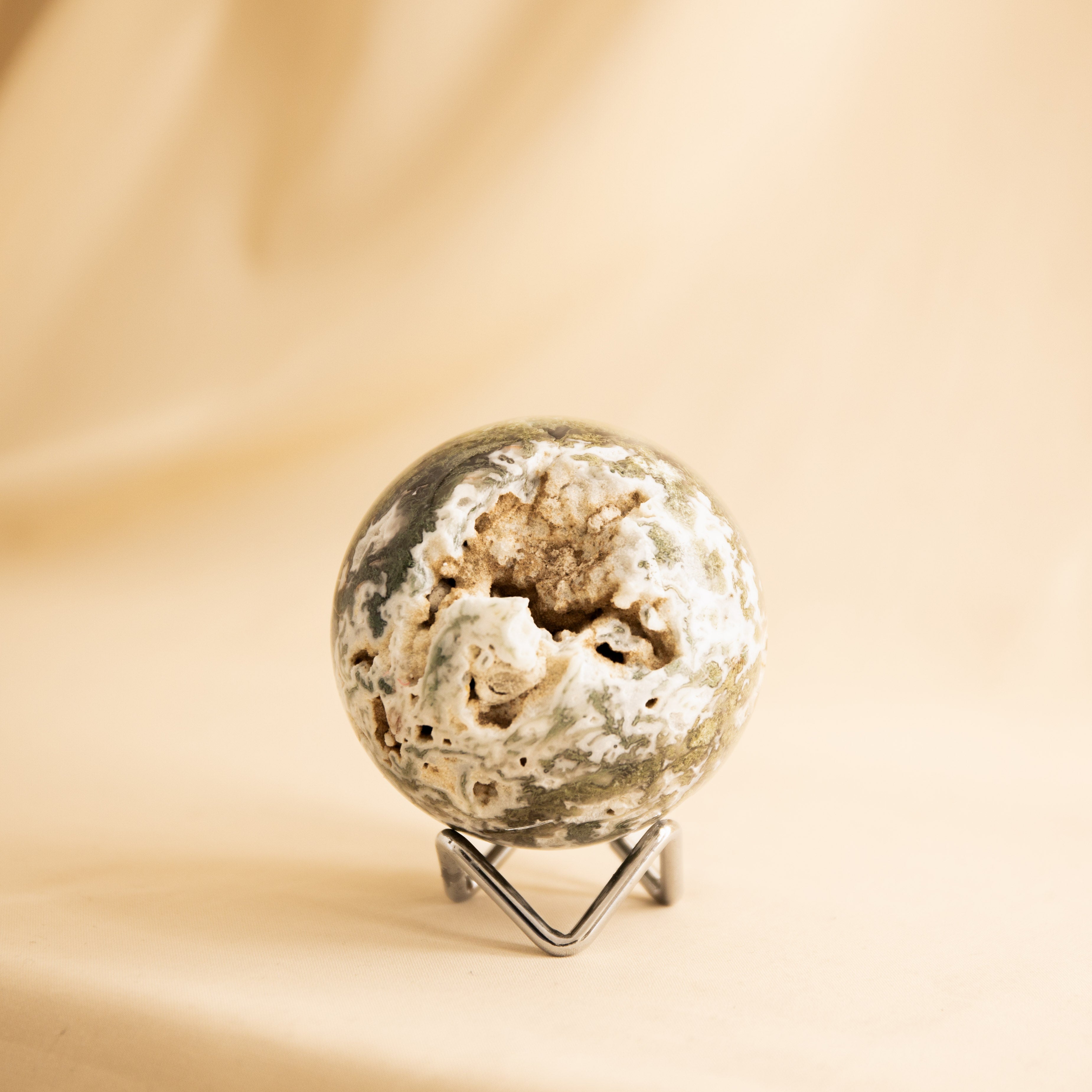 Moss Agate Sphere - 75mm