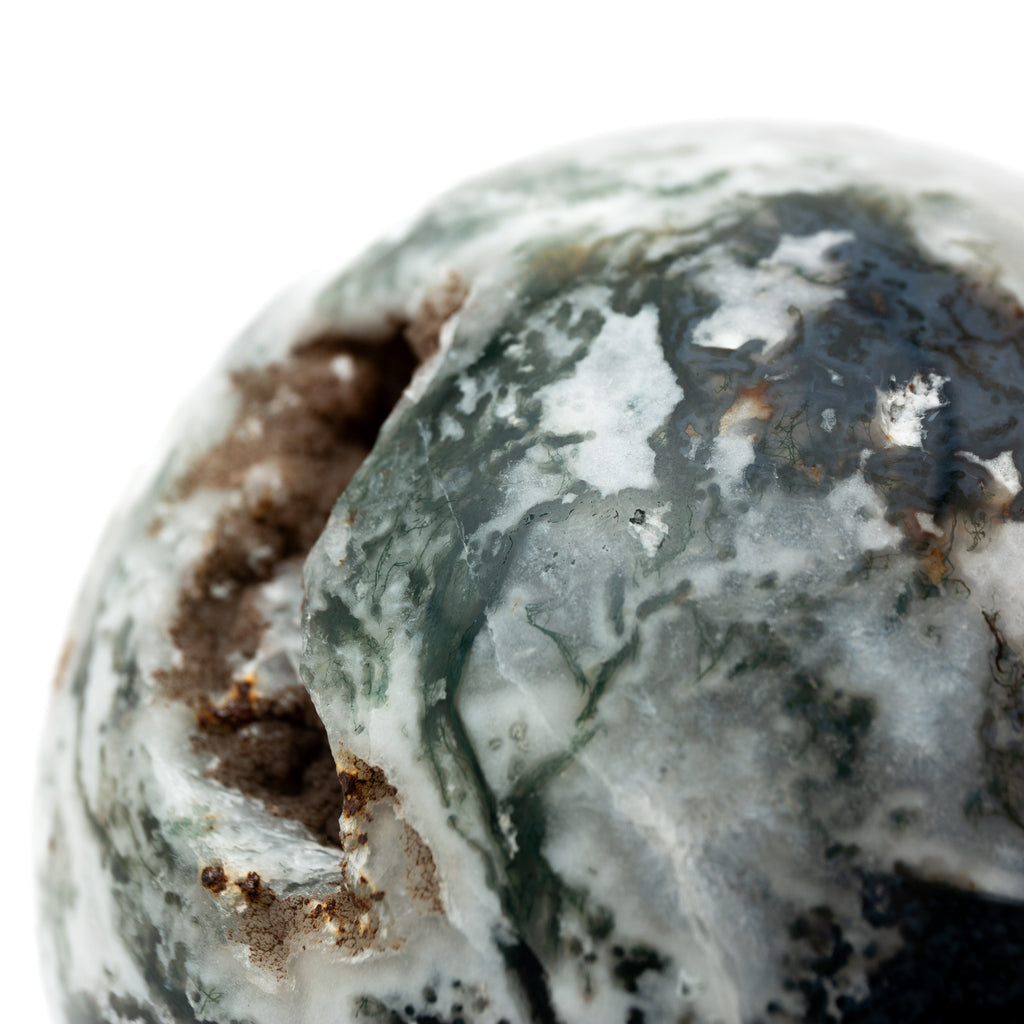 Moss Agate Sphere - 97mm